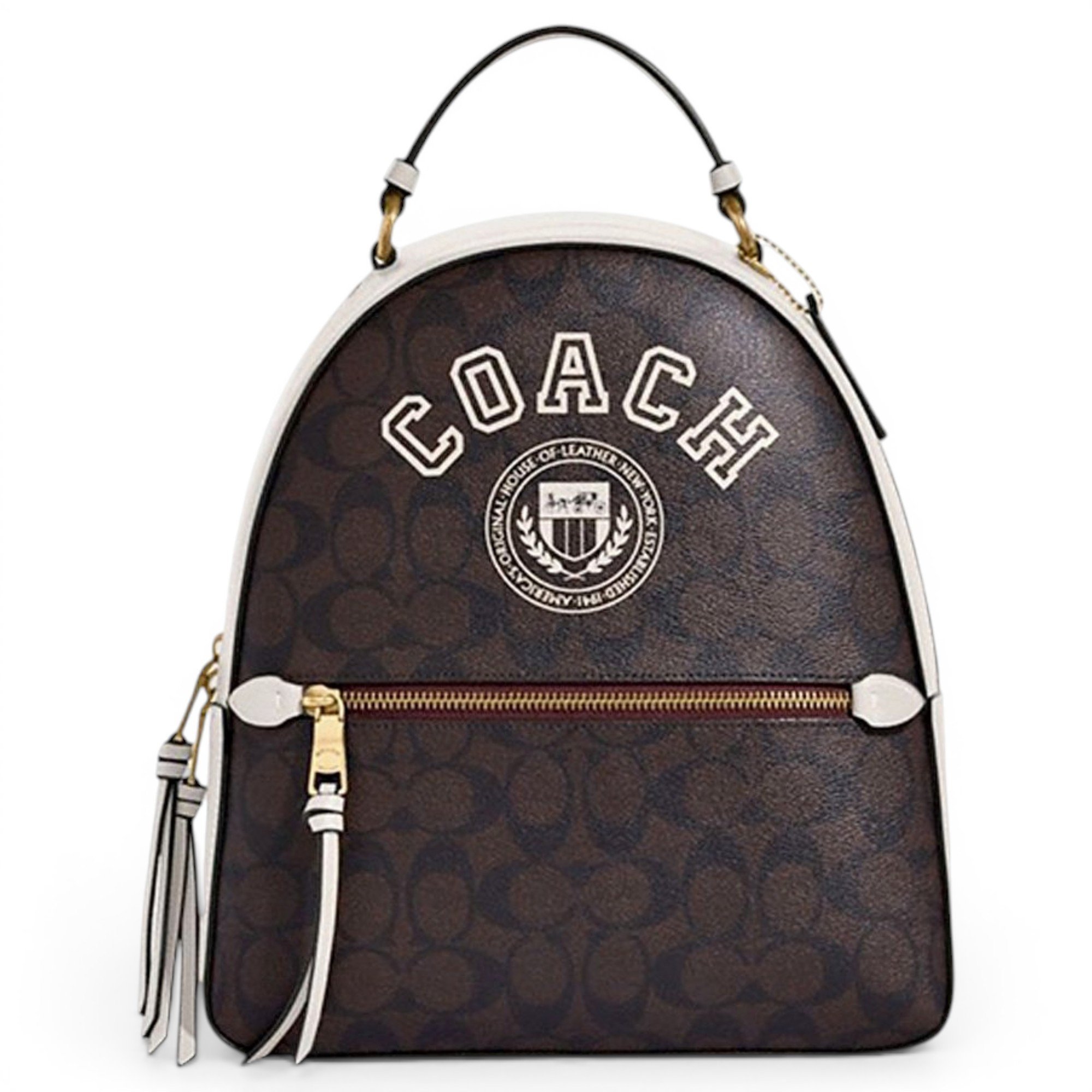 Campus leather backpack