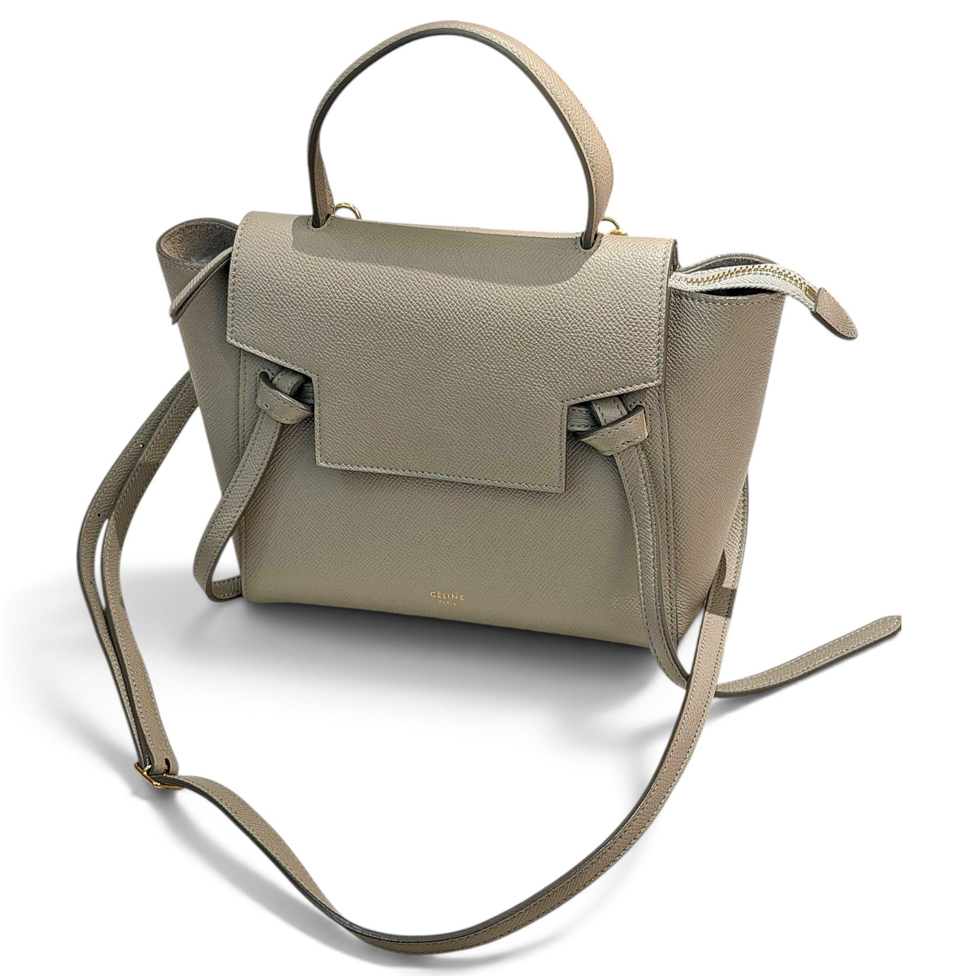 Belt leather handbag
