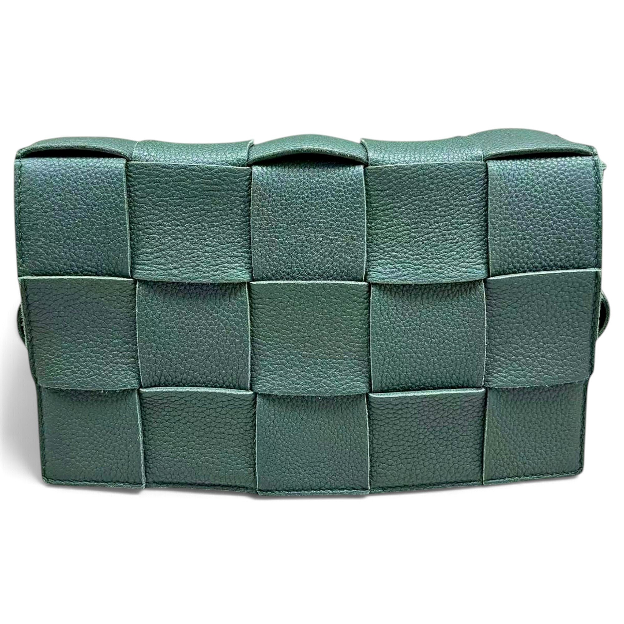 Cassette leather handbag