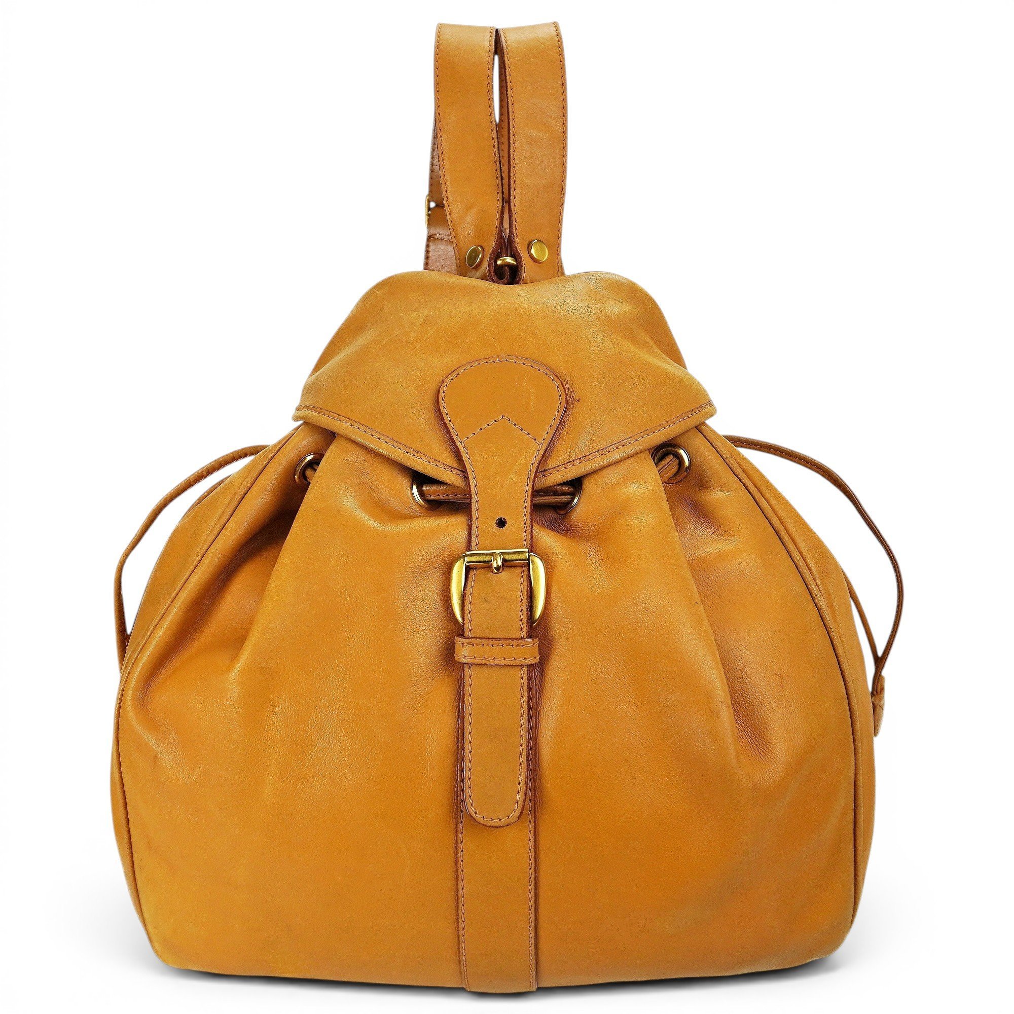 Leather backpack