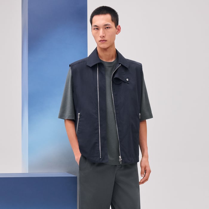 Marine Jacket With Flap Collar