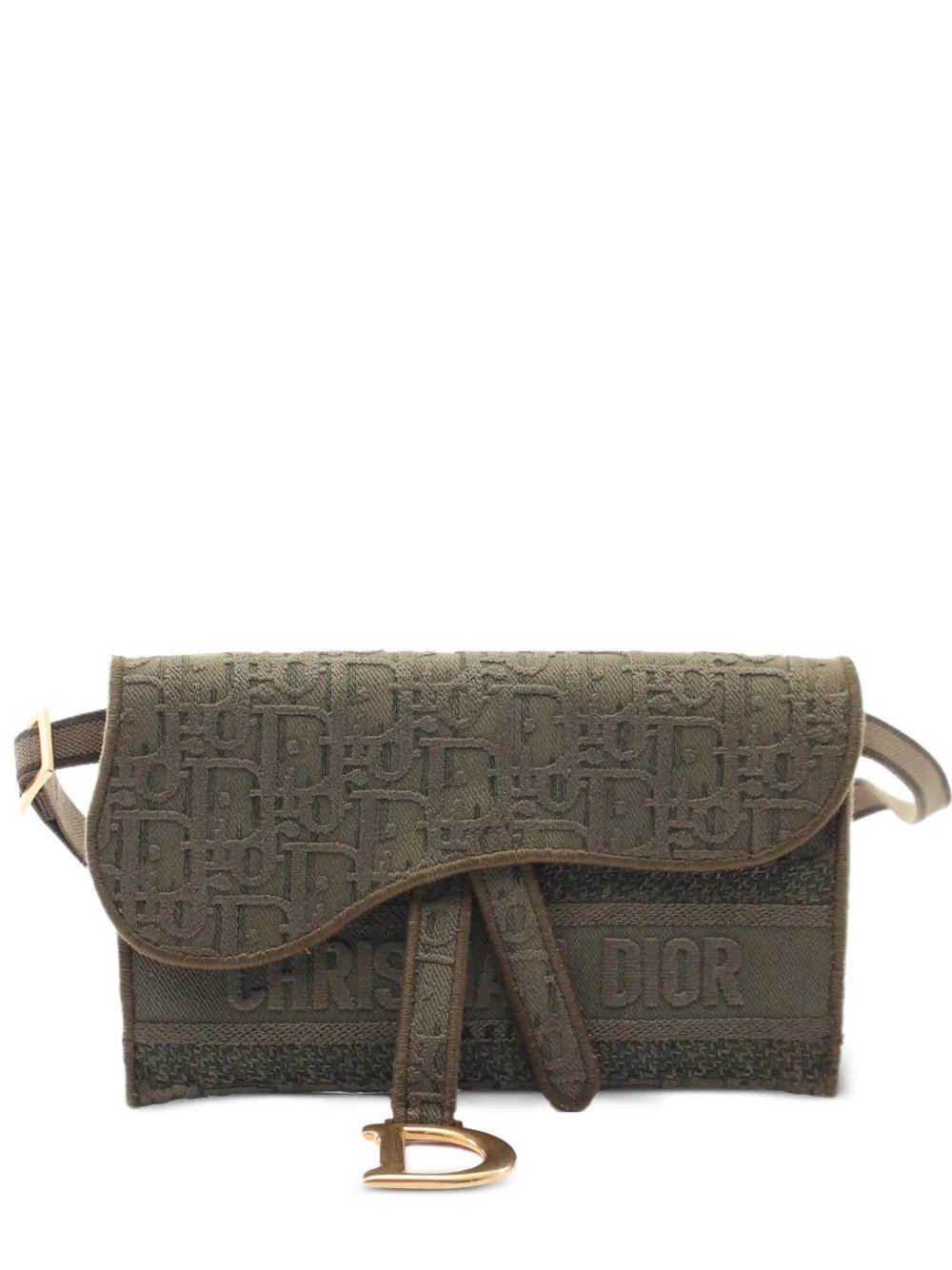 2000s Saddle Oblique monogram belt bag