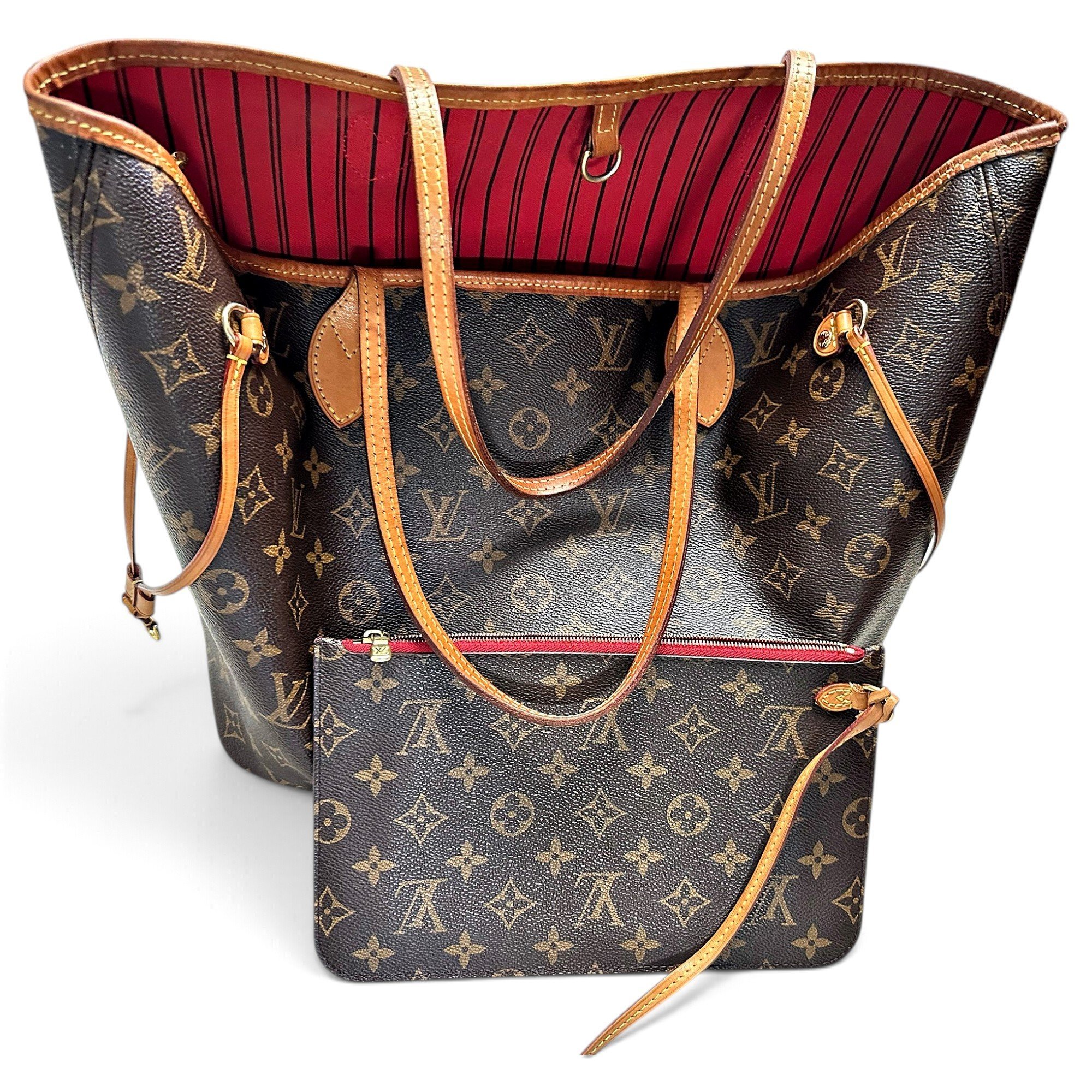 Neverfull leather tote