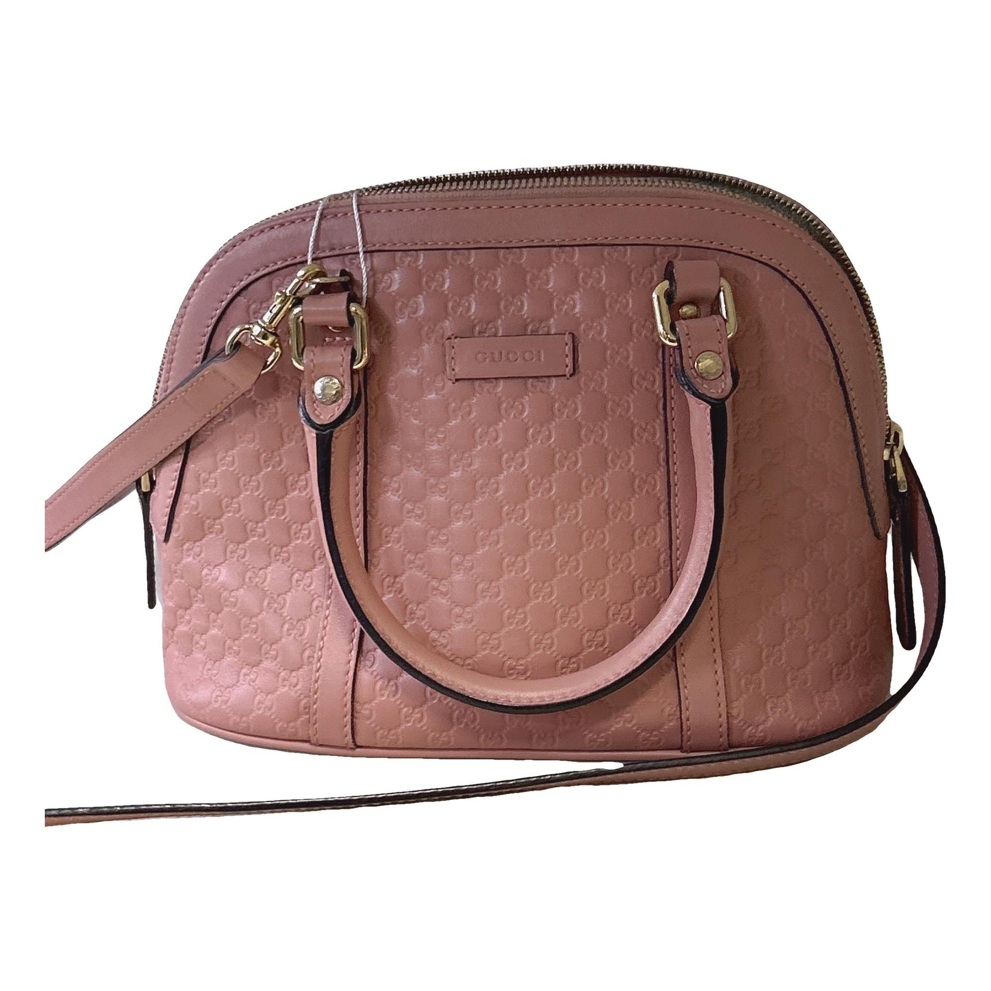 Dôme leather handbag