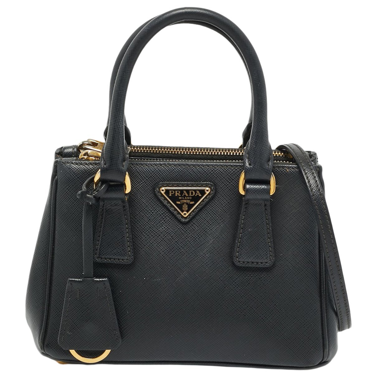 Double leather tote