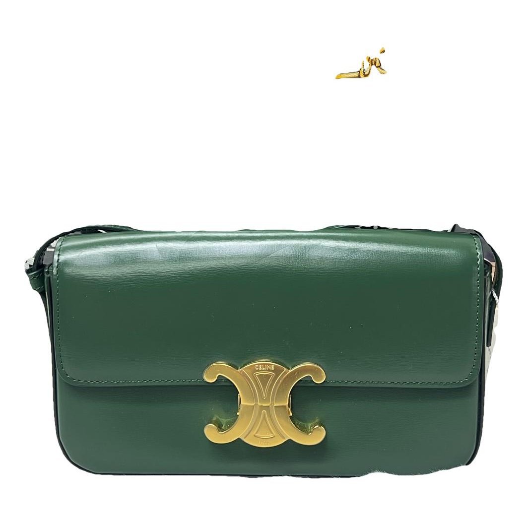 Triomphe Long leather handbag