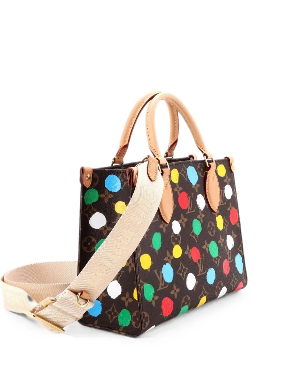 OnTheGo Yayoi Kusama Painted Dots Monogram Canvas PM tote bag
