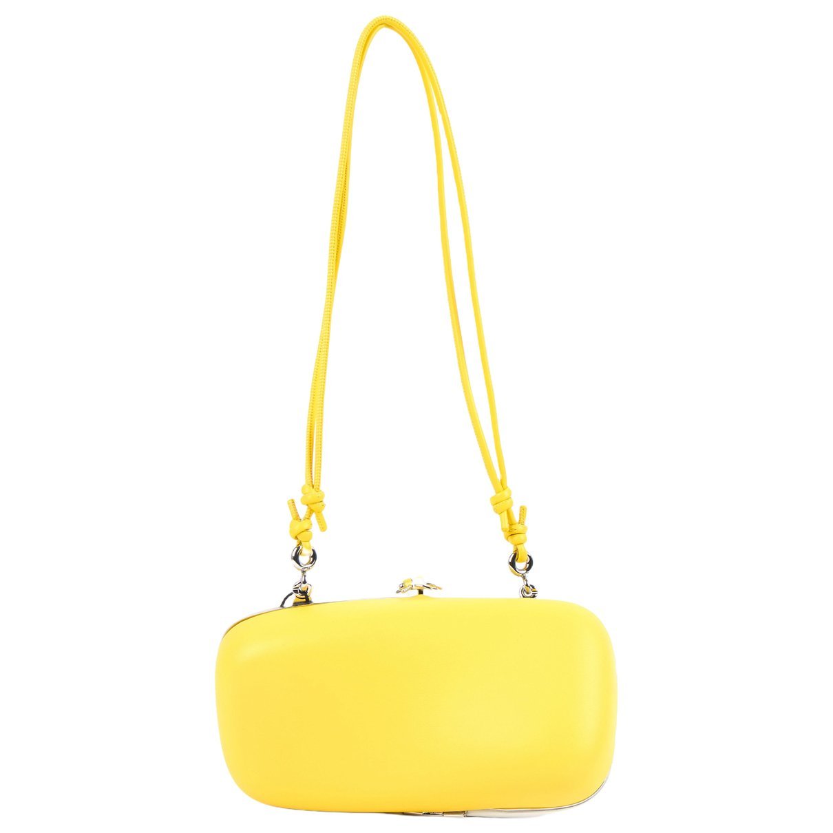 Leather clutch bag