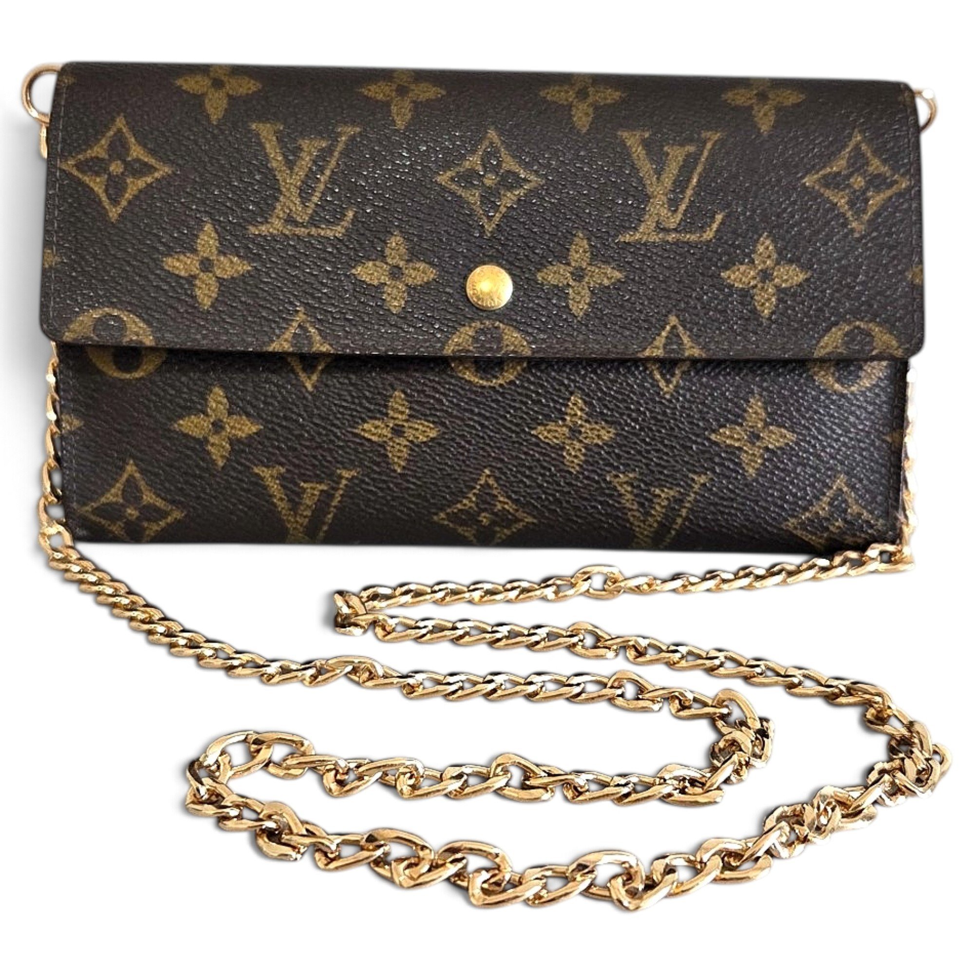 Twin leather crossbody bag