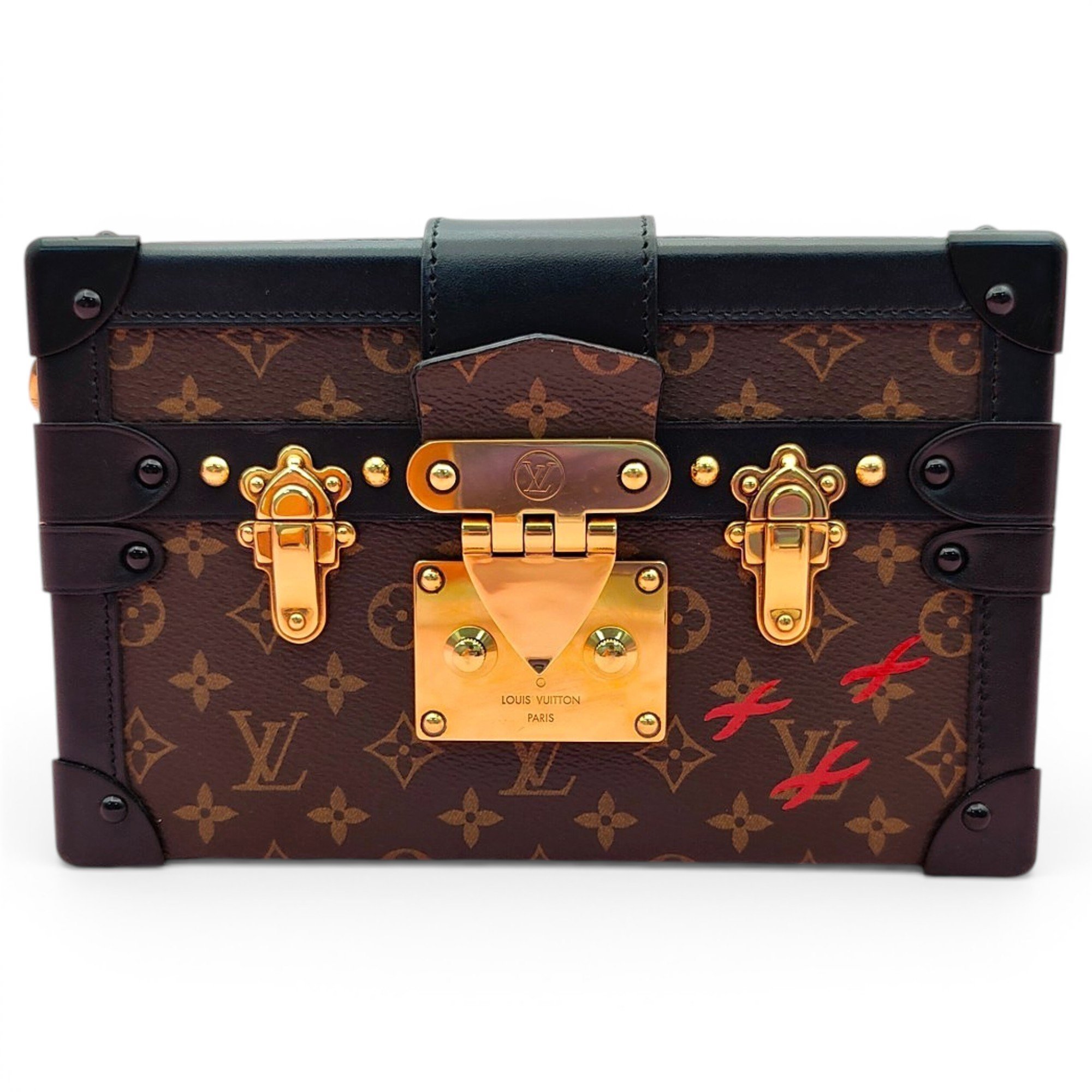 Petite Malle leather handbag