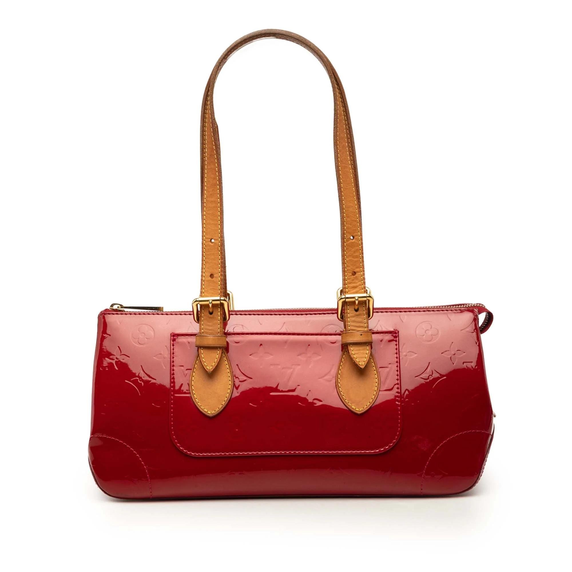 Rosewood leather handbag