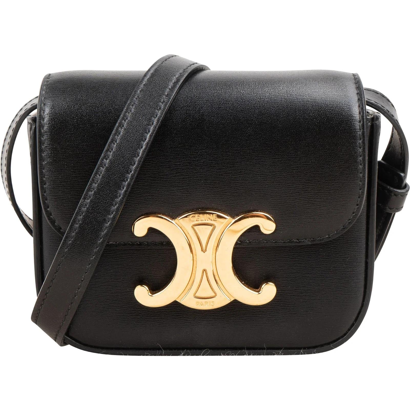 Triomphe leather crossbody bag