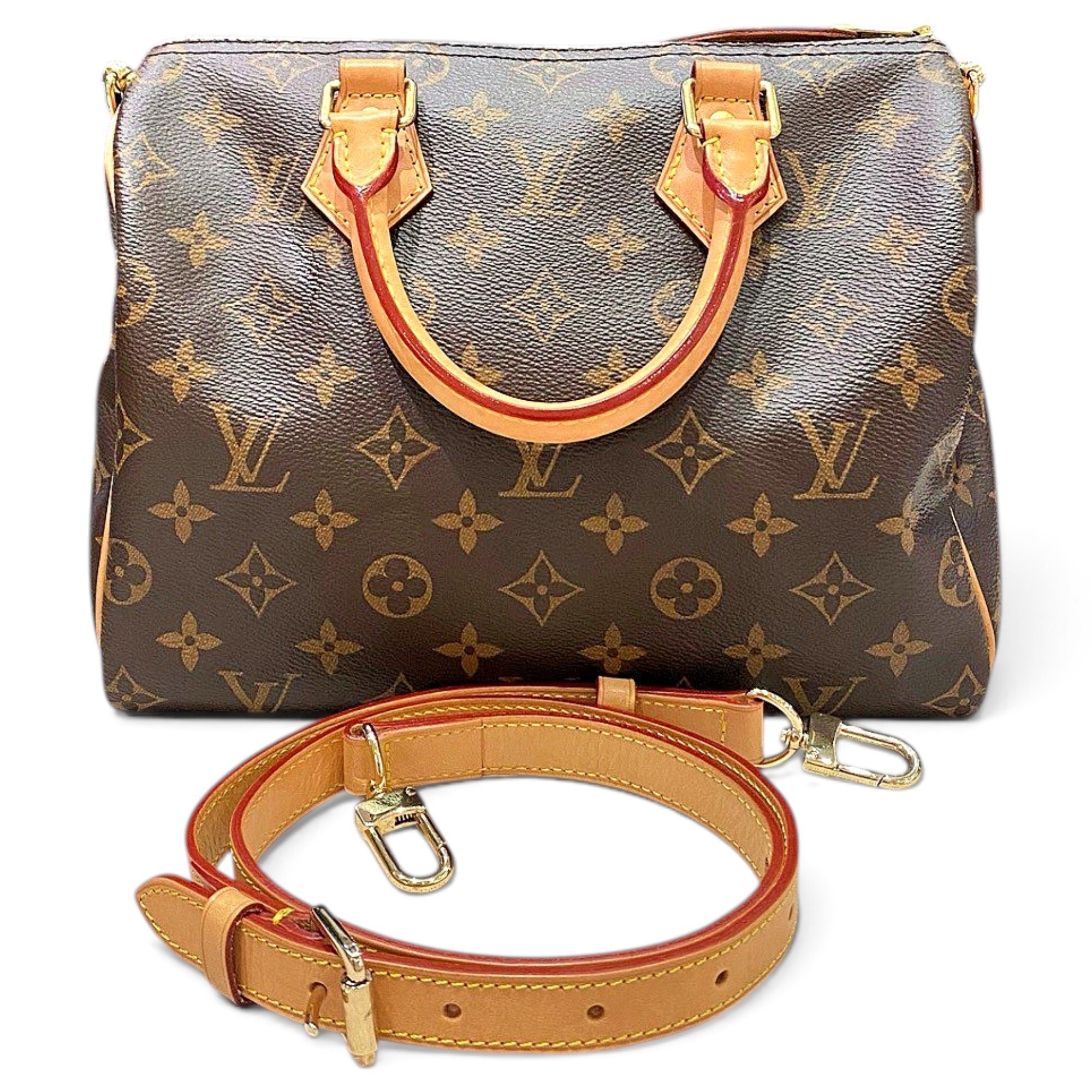 Speedy leather handbag
