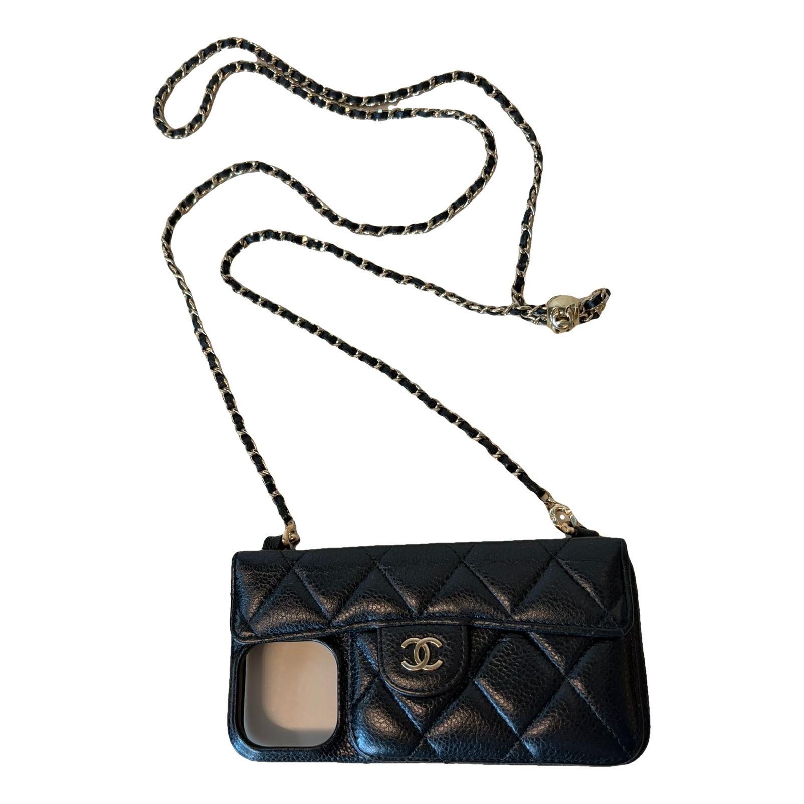 Leather clutch bag