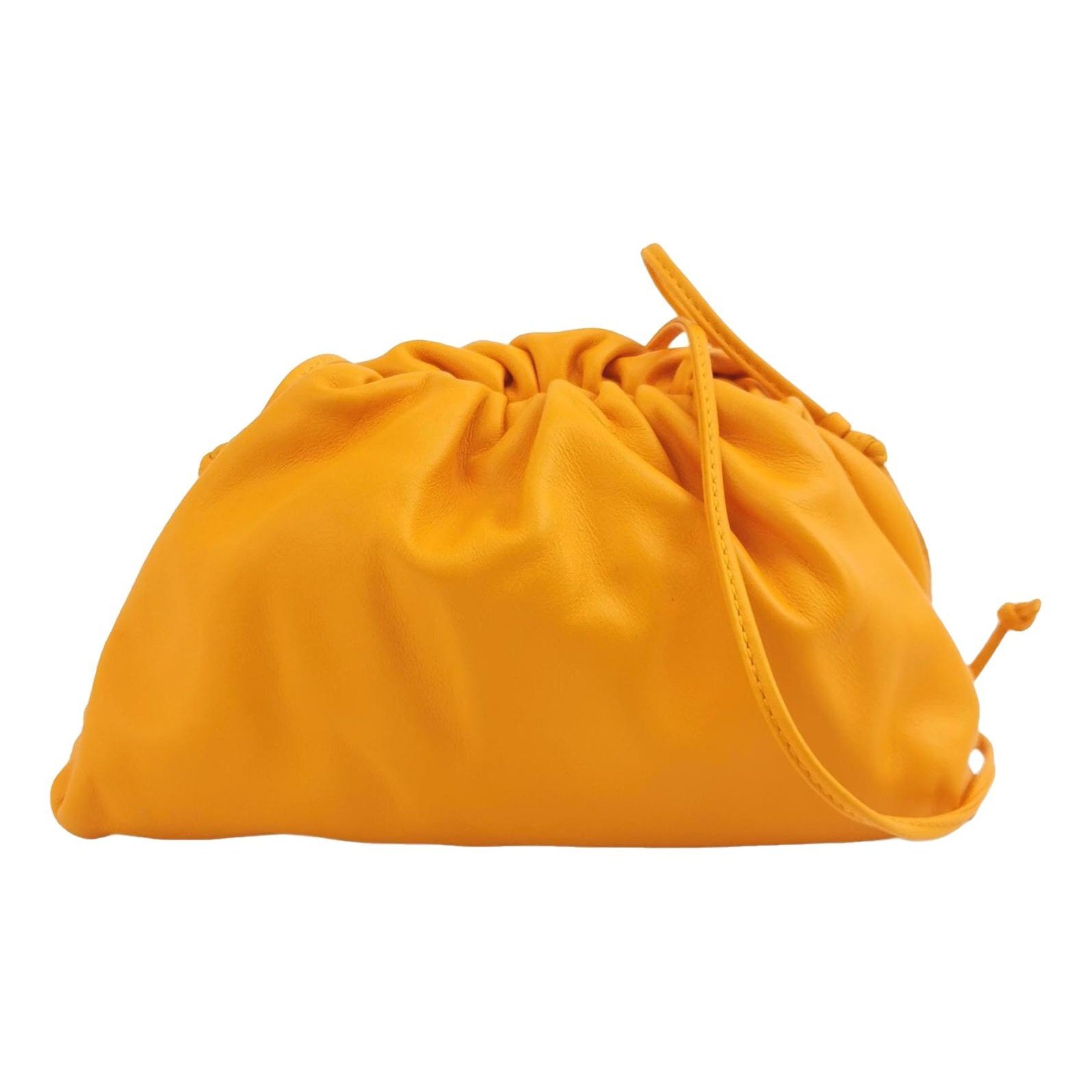 Pouch leather handbag