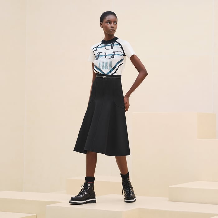 Noir Flared Skirt