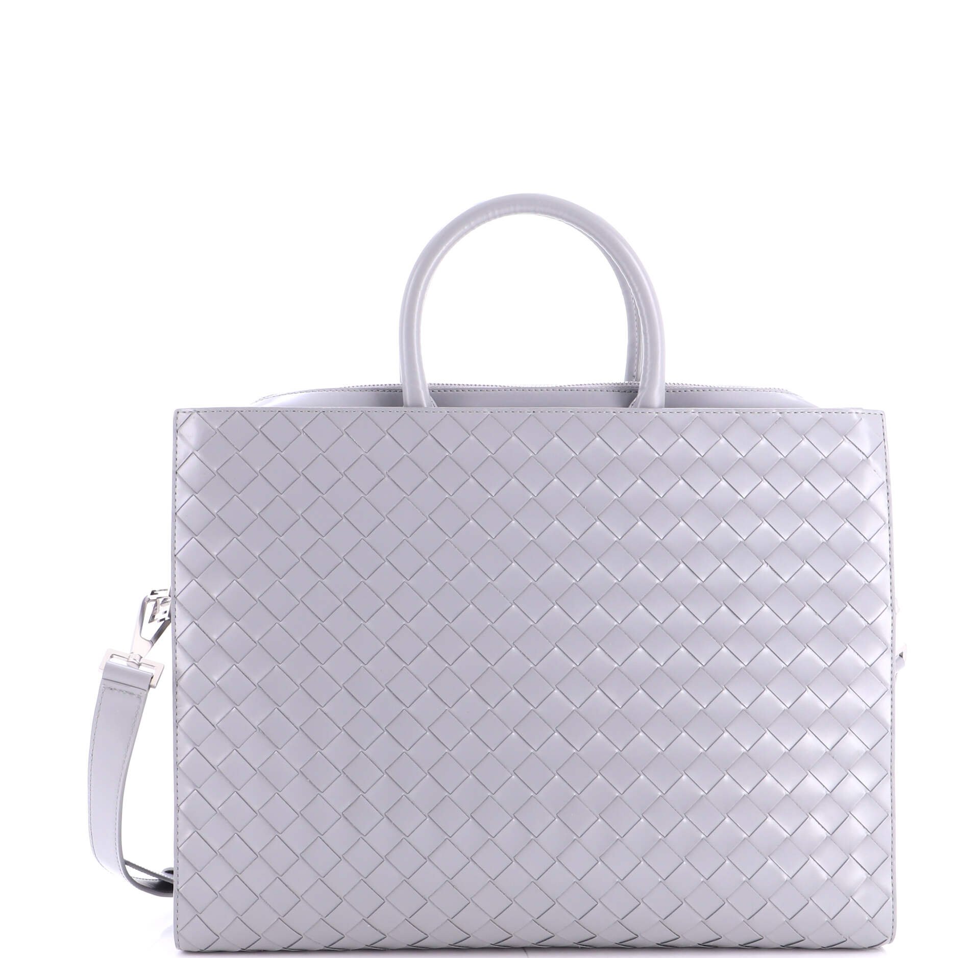 Convertible Frame Briefcase Intrecciato Nappa