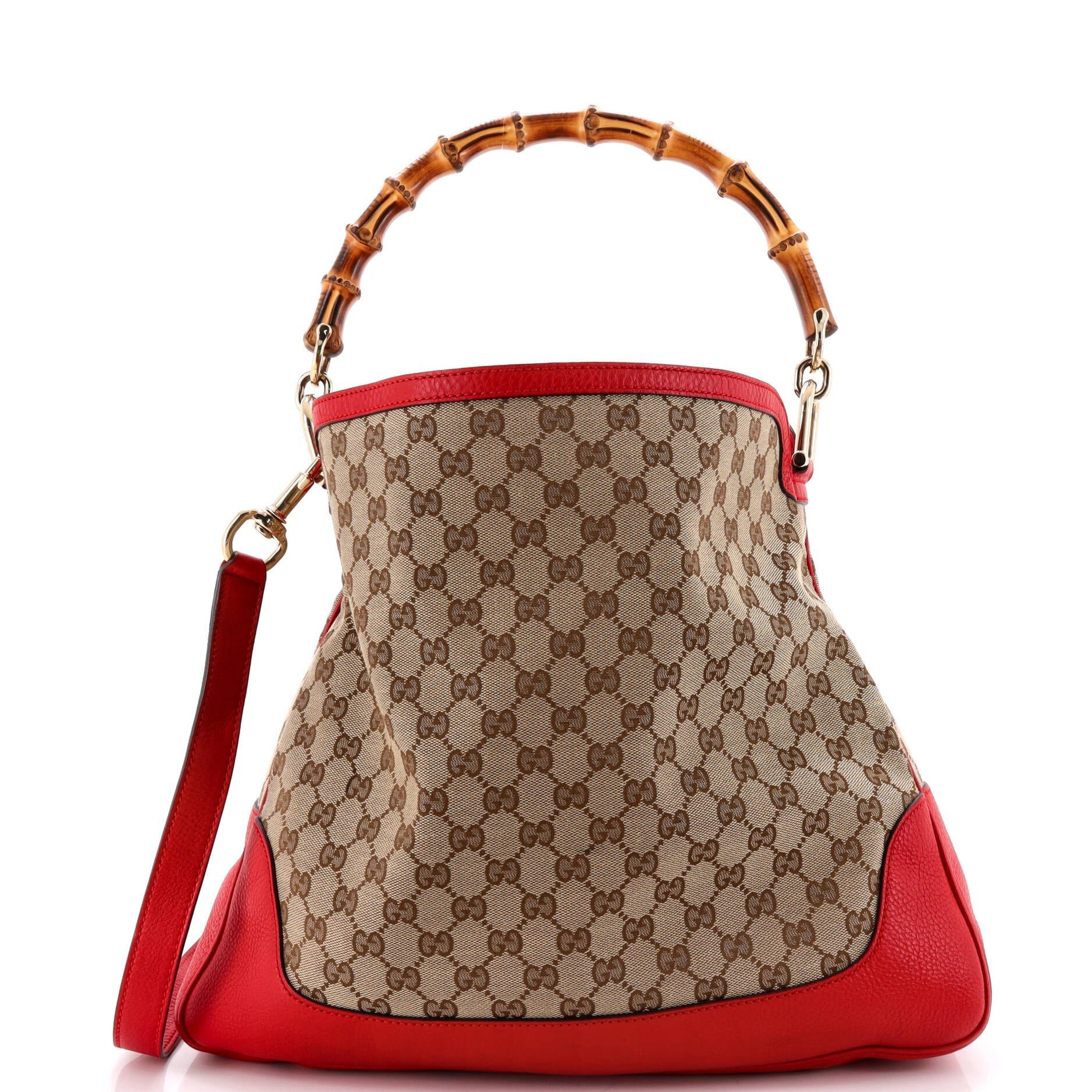 Diana Bamboo leather handbag