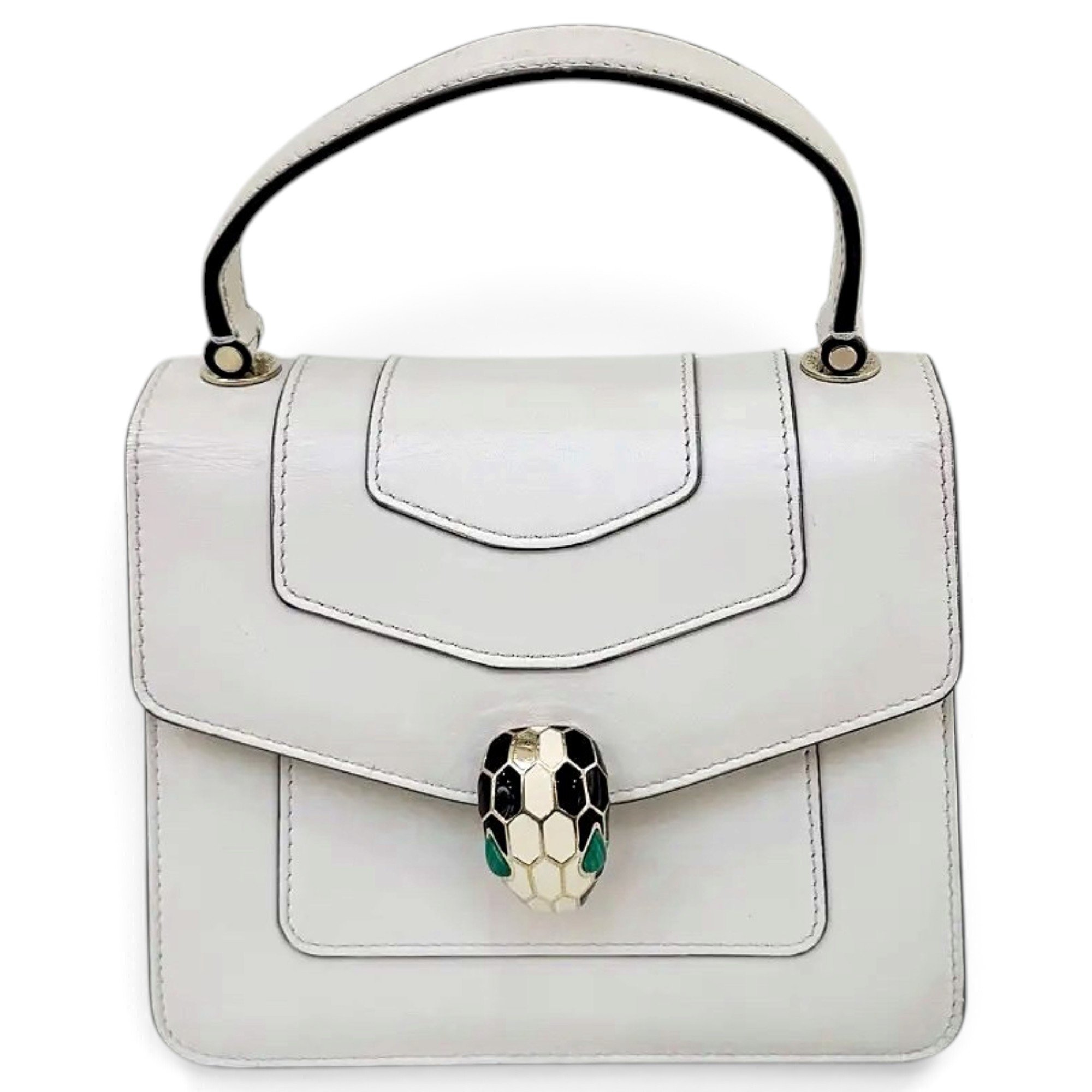 Serpenti leather handbag