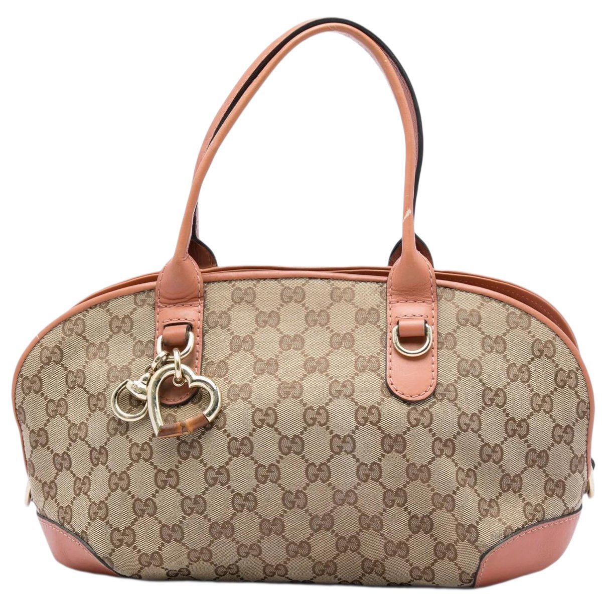 Gucci B cloth satchel