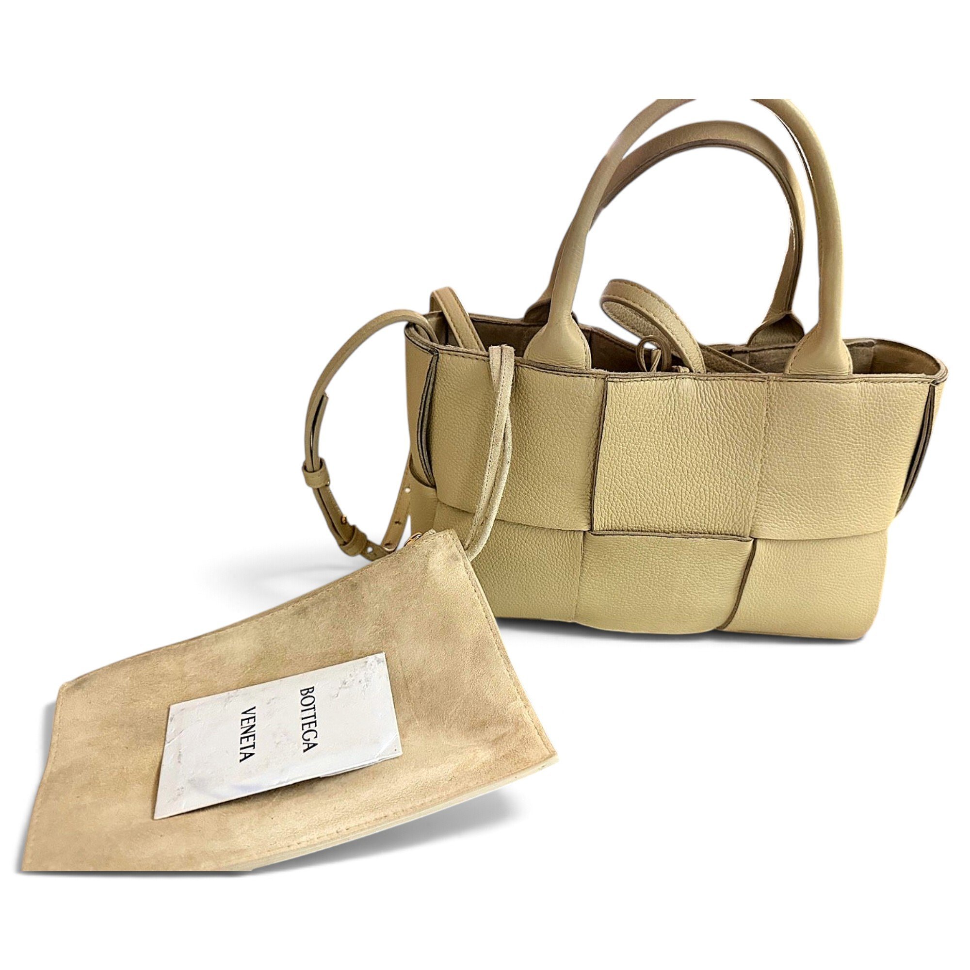 Cassette leather tote