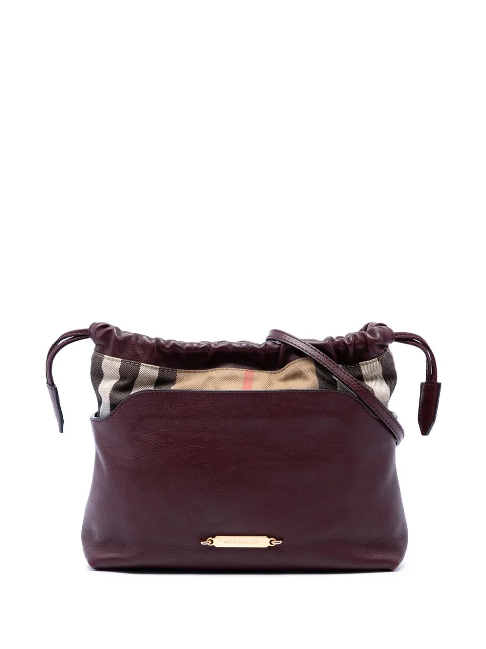 2000-2017 House Check Canvas and Calfskin Little Crush crossbody bag