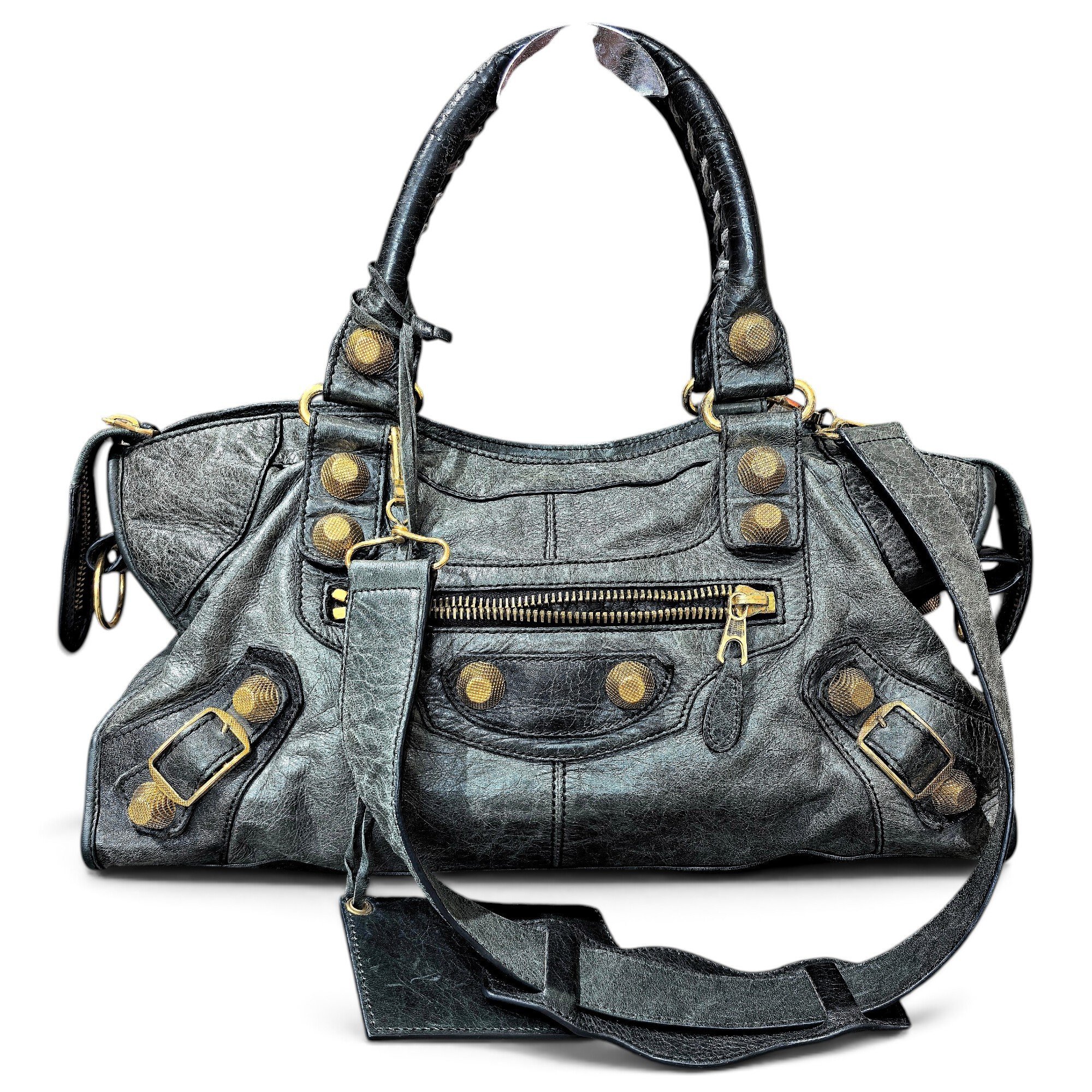 City leather bag