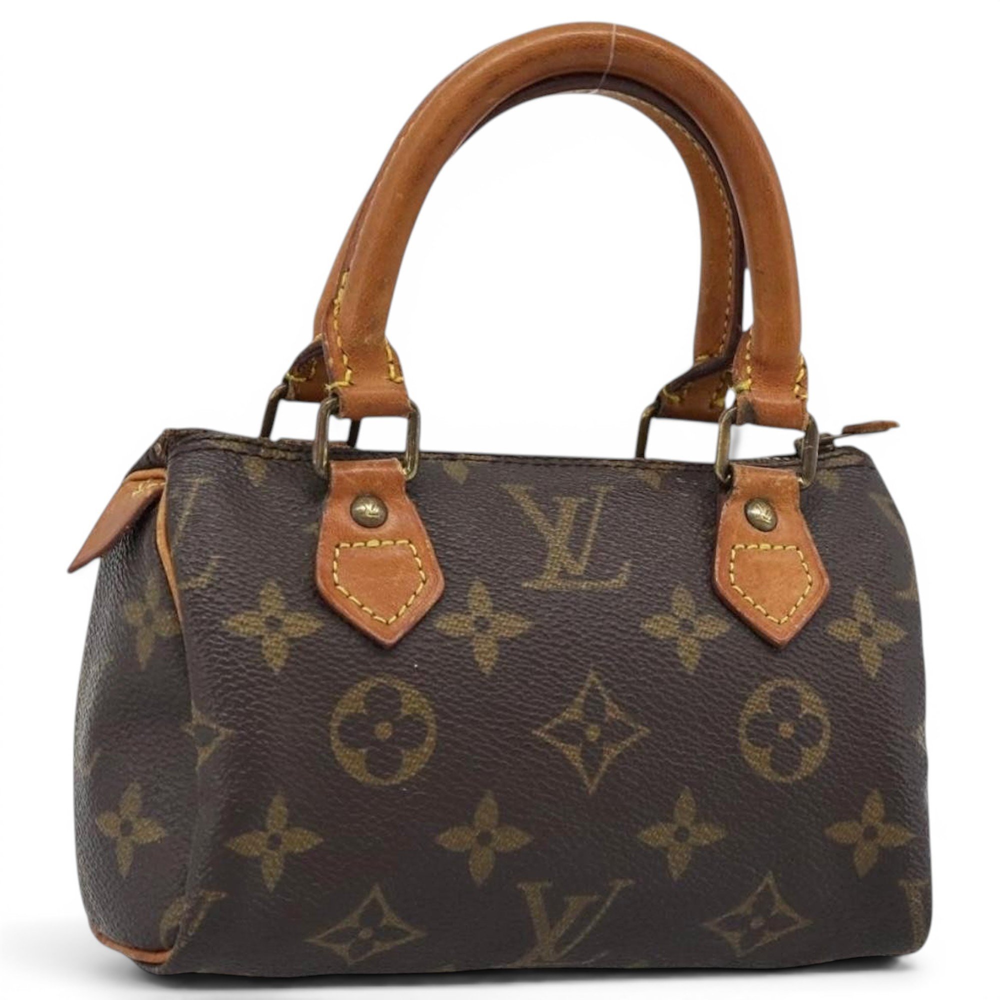 Louis Vuitton Nano Speedy / Mini HL leather handbag