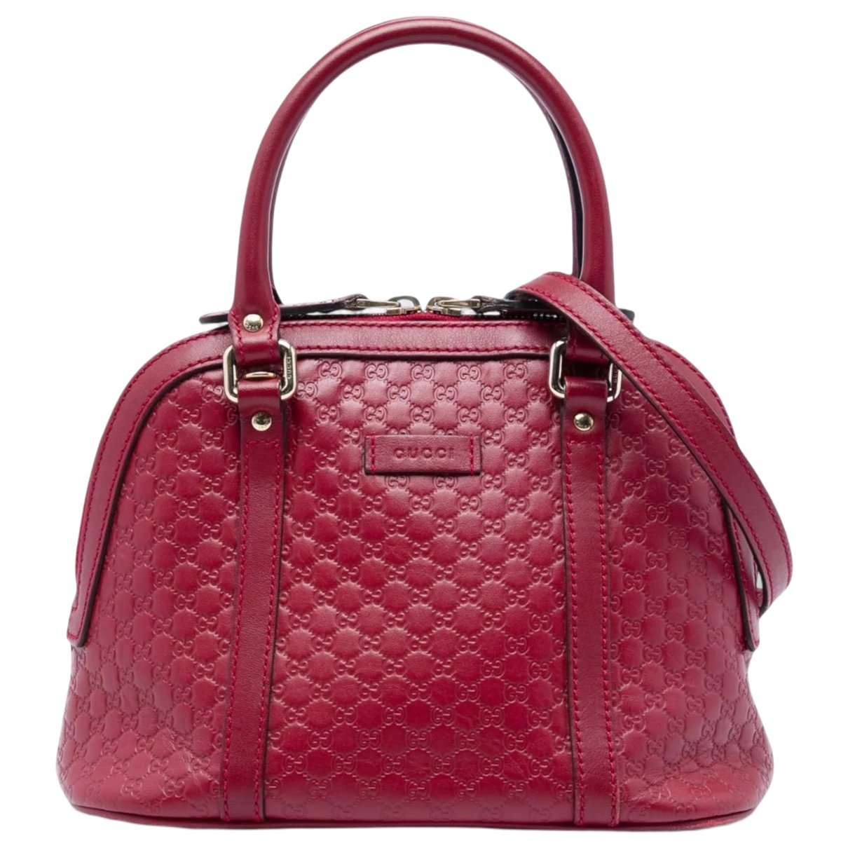 Dôme leather satchel
