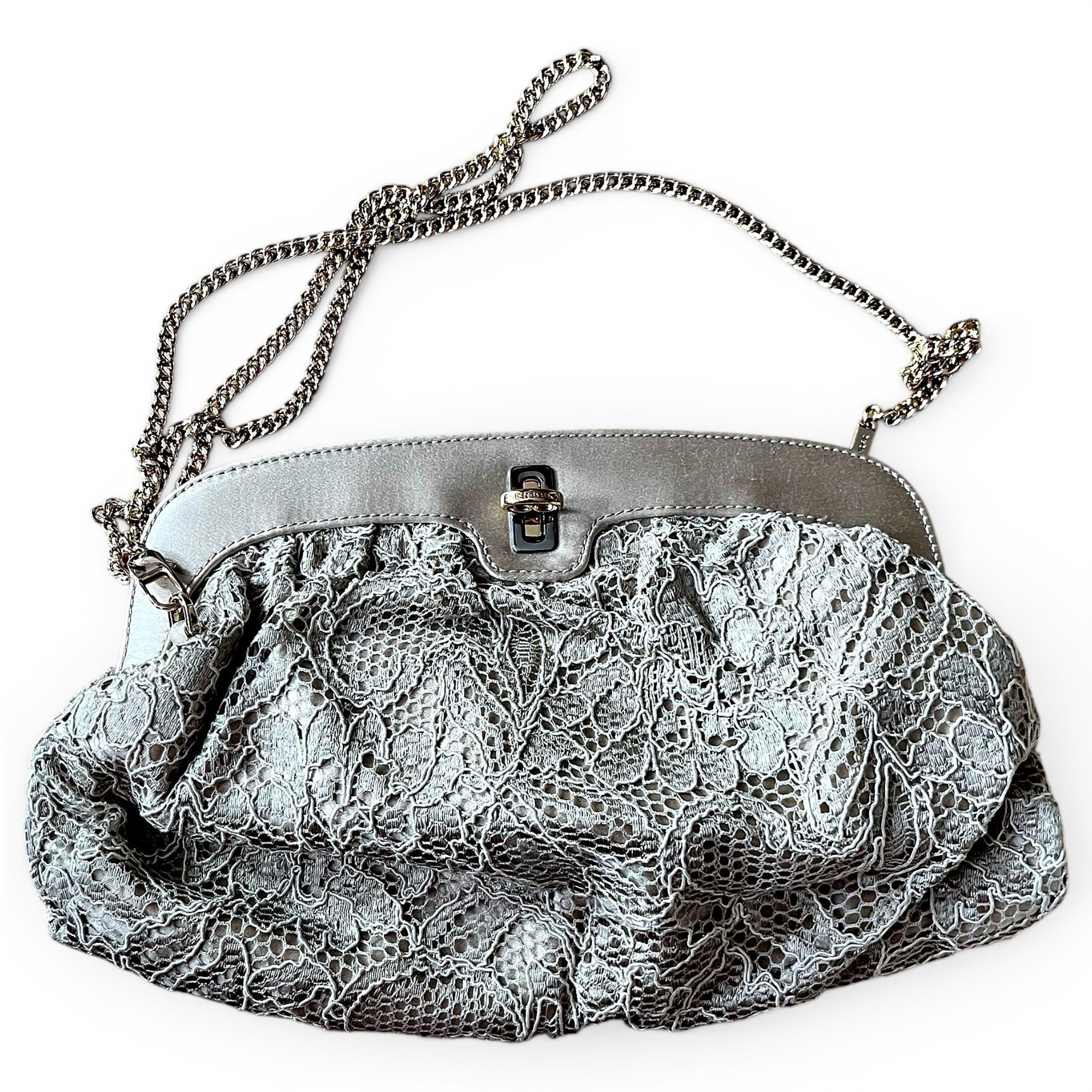 Silk clutch bag
