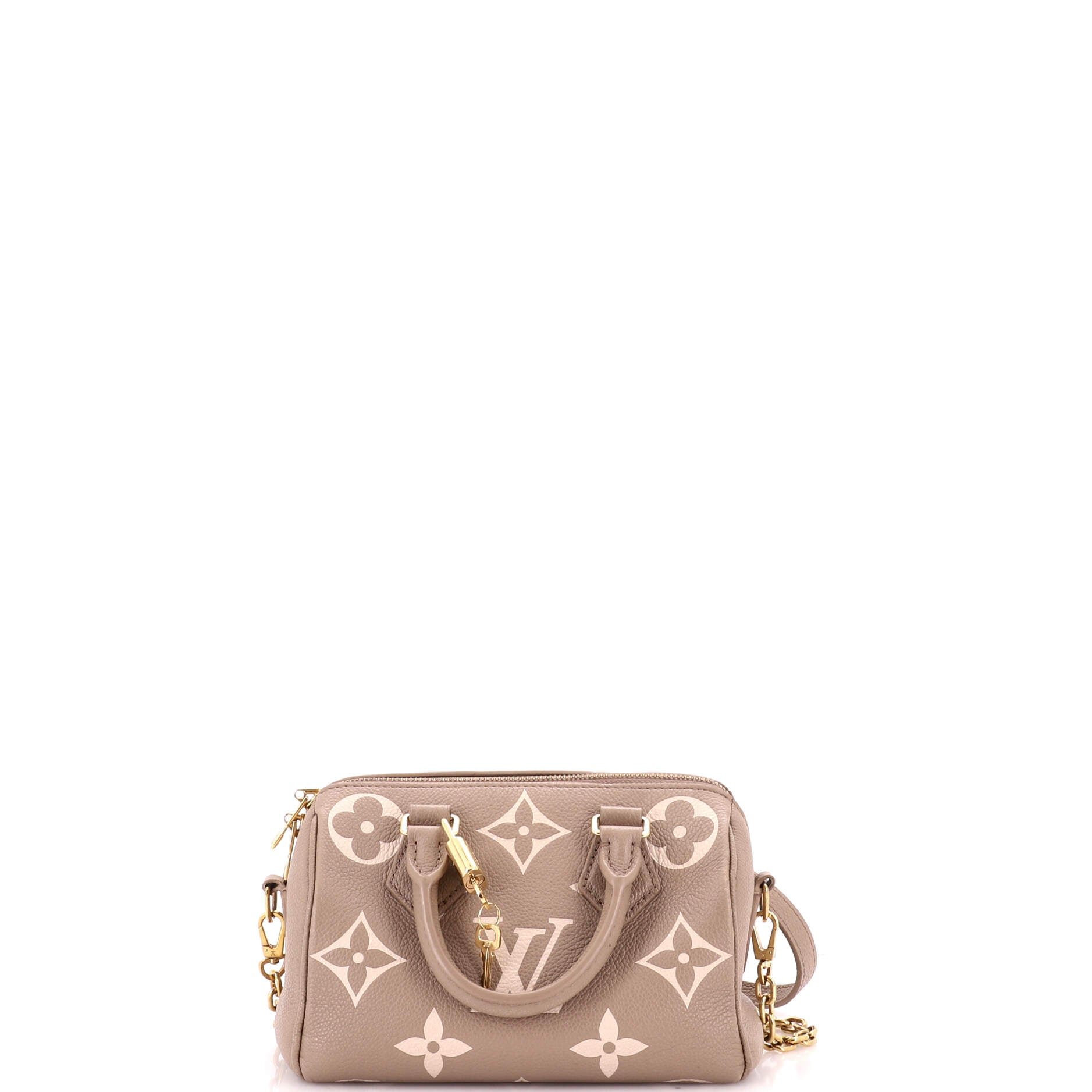 Speedy Bandouliere Bag Bicolor Monogram Empreinte Giant 20