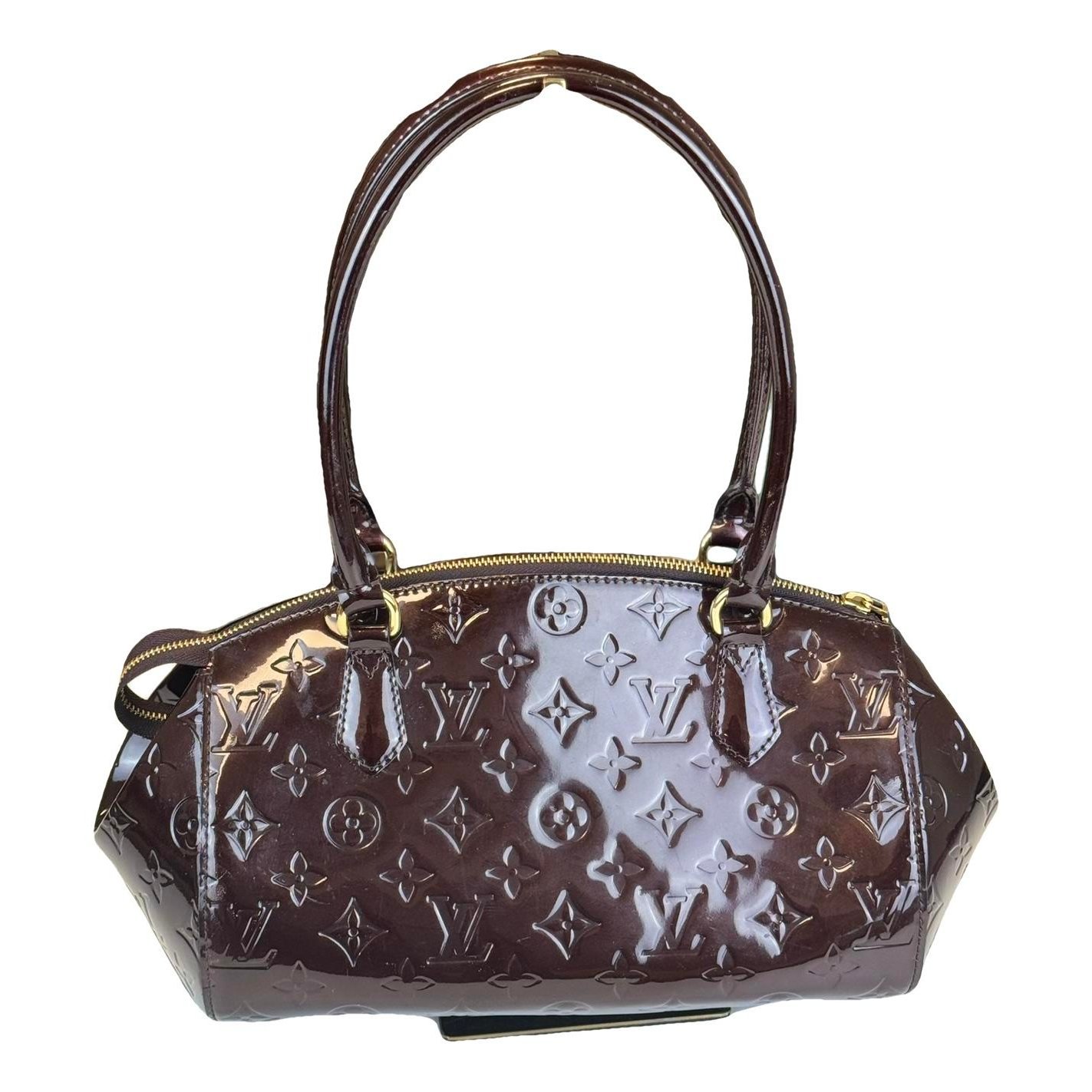 Sherwood patent leather handbag