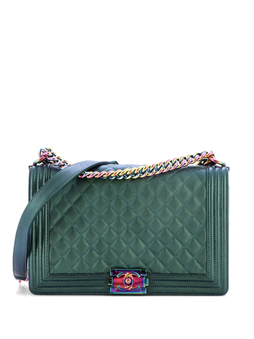 Boy Flap Bag Quilted Iridescent Goatskin New Medium shoulder bag