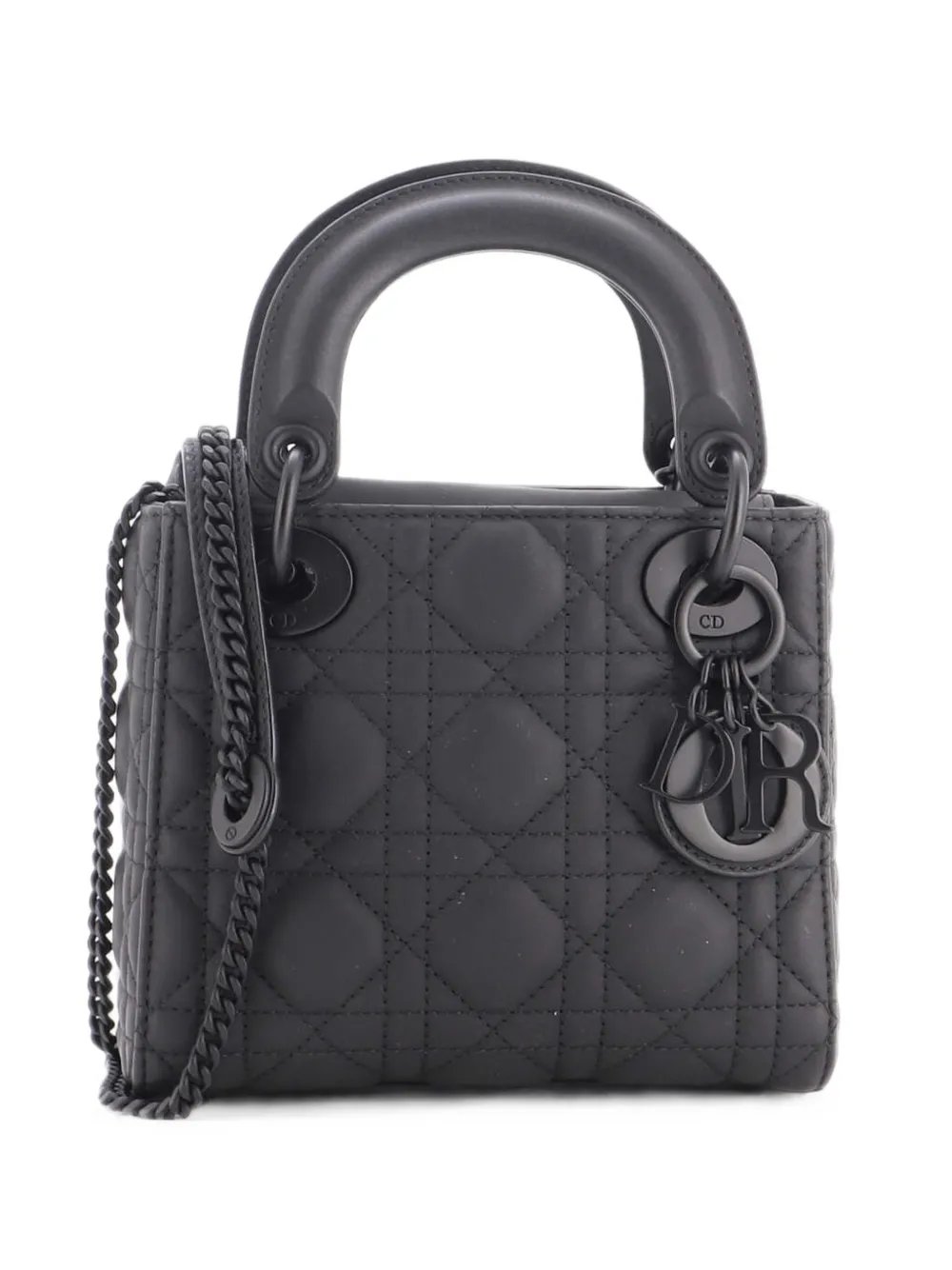 Ultra Matte Lady Dior Chain Bag Cannage Quilt Calfskin Mini shoulder bag
