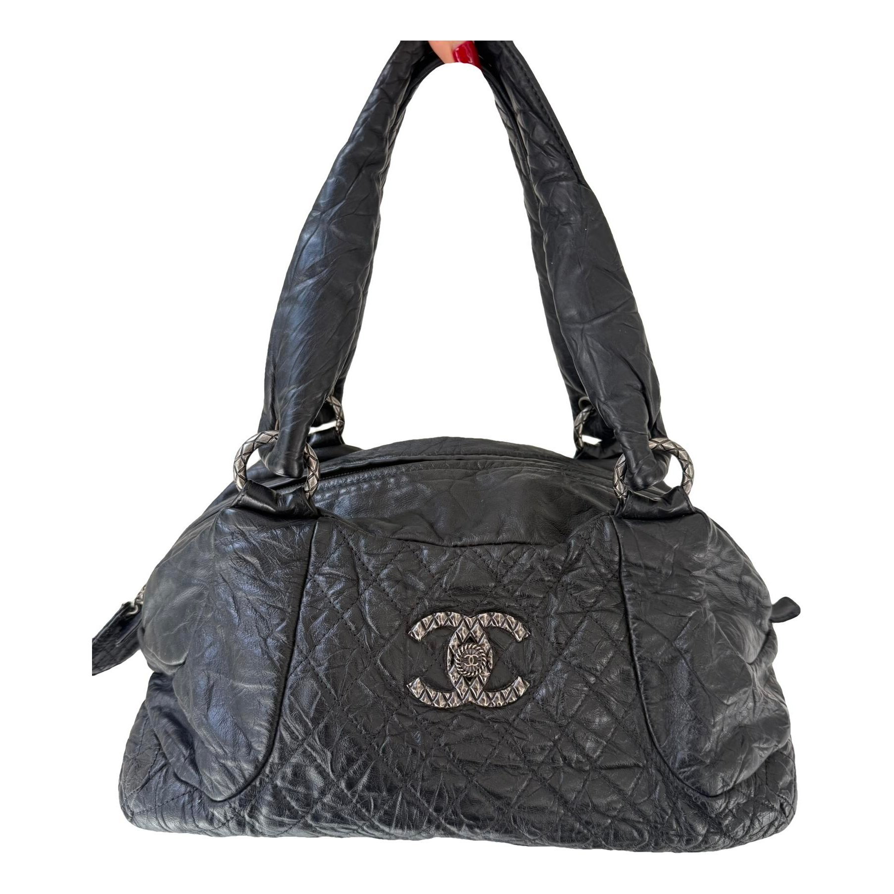 Leather handbag