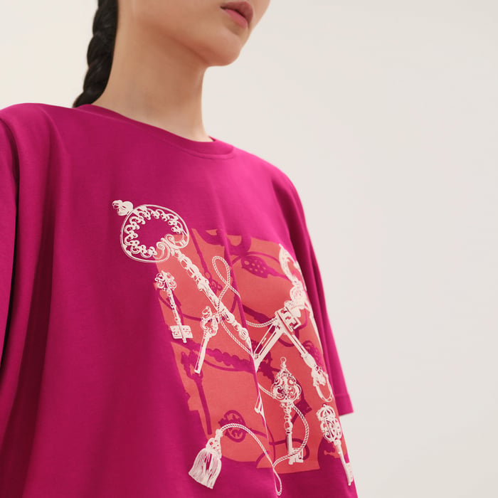 Rose Bougainvillier "Les Clefs" Cropped T-shirt