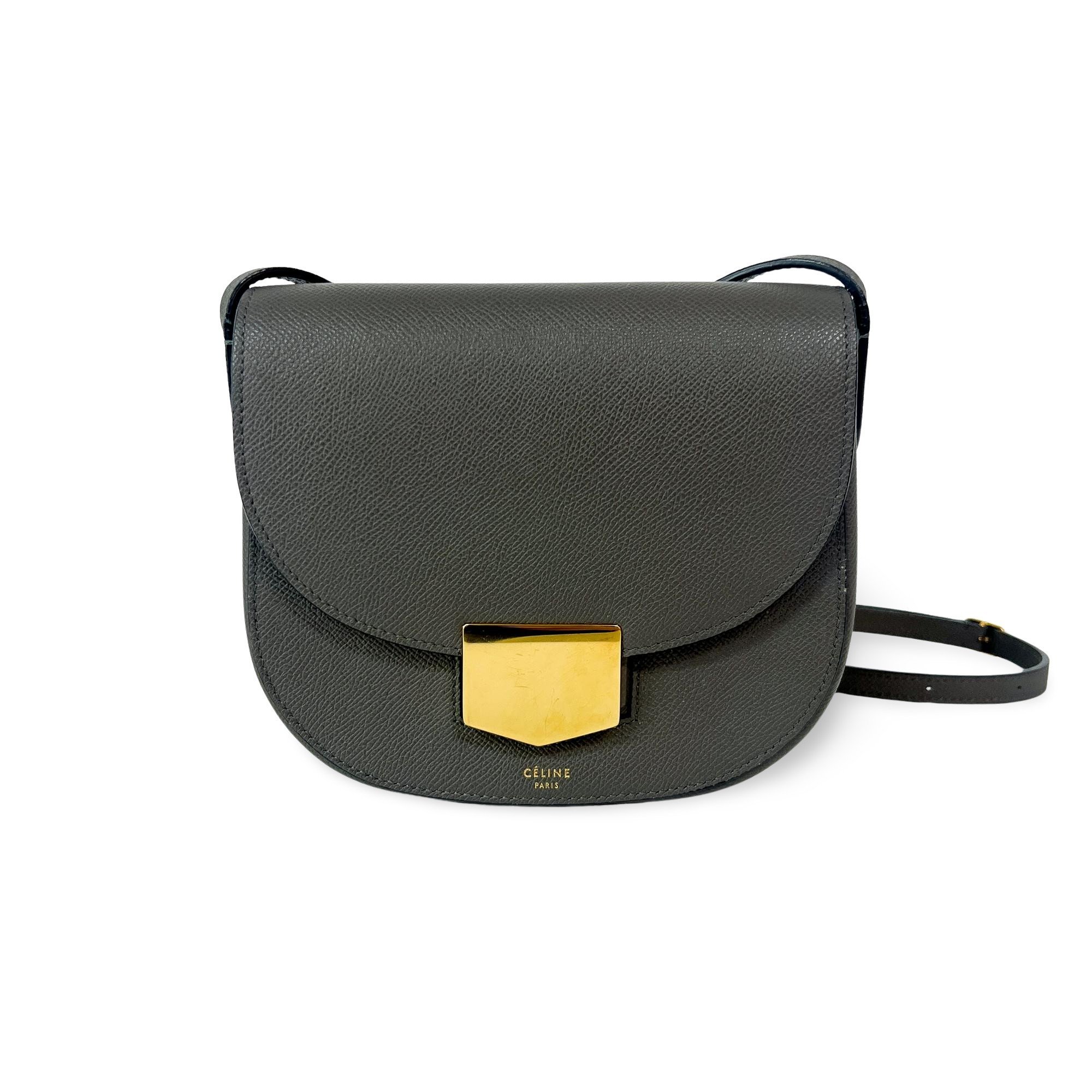 Trotteur leather handbag