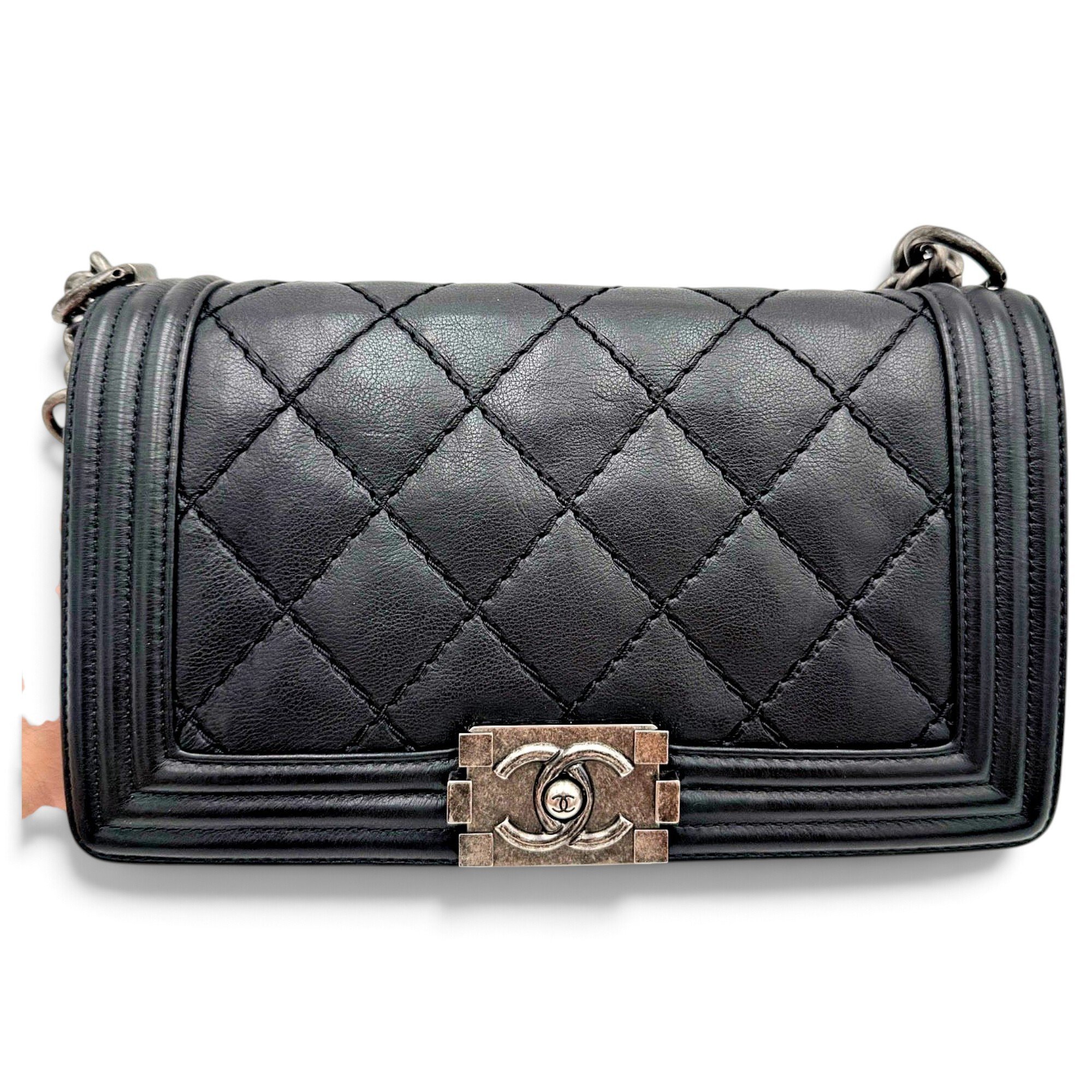 Boy leather crossbody bag