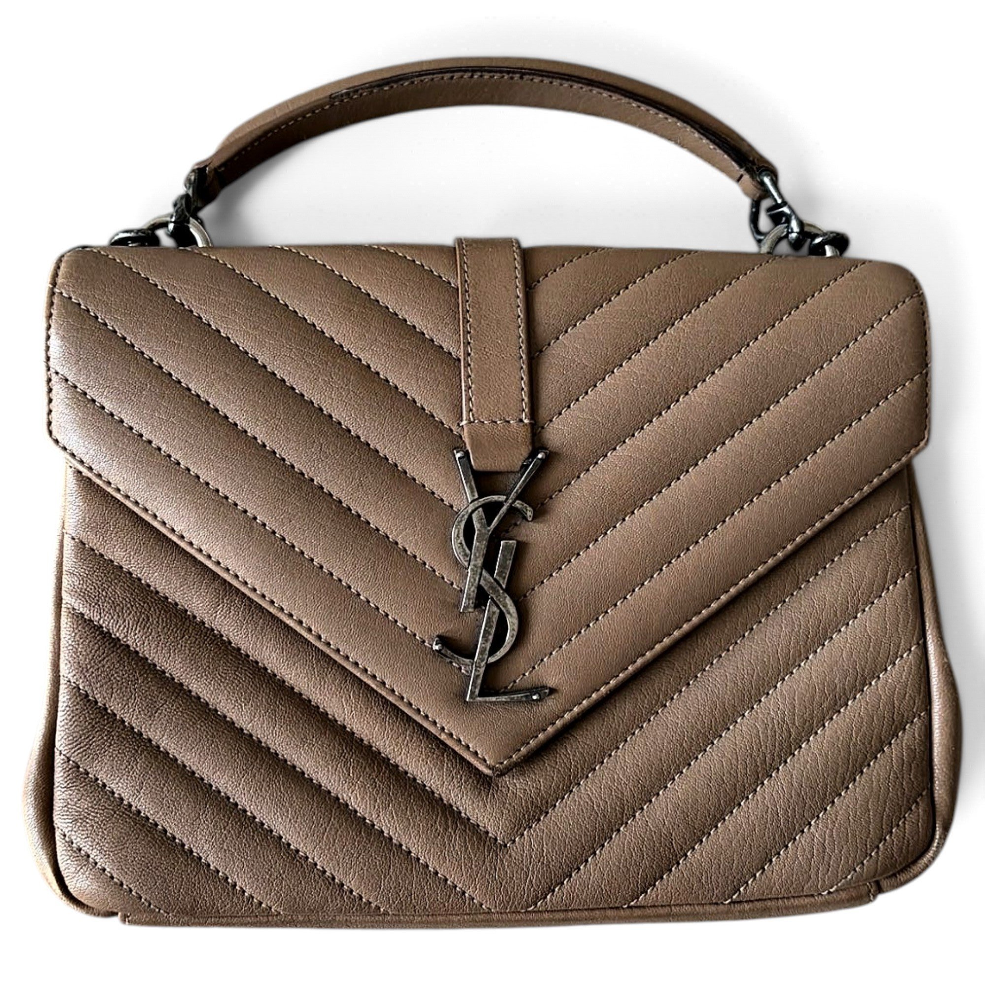 Collége monogramme leather handbag