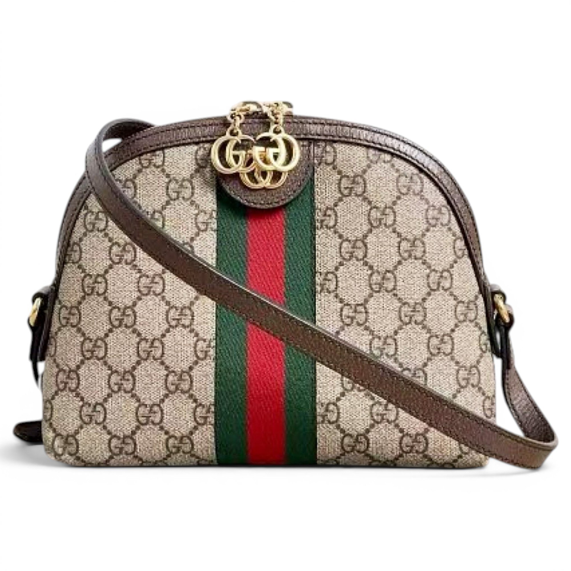 Gucci Ophidia Dome patent leather crossbody bag