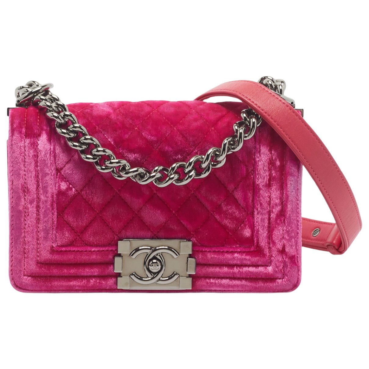 Boy velvet handbag