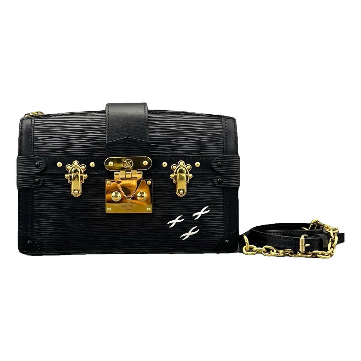 Pochette Trunk leather handbag