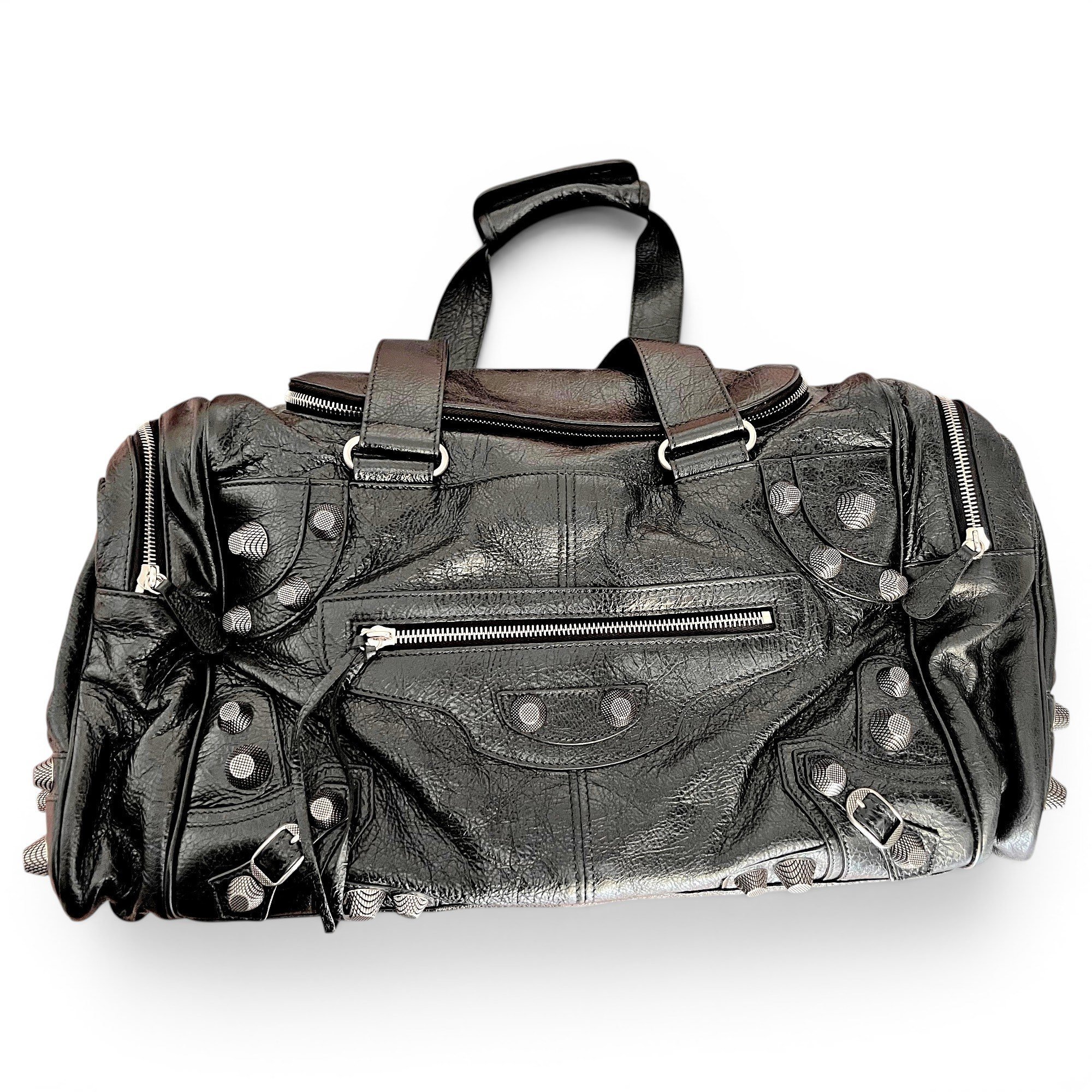 Leather travel bag
