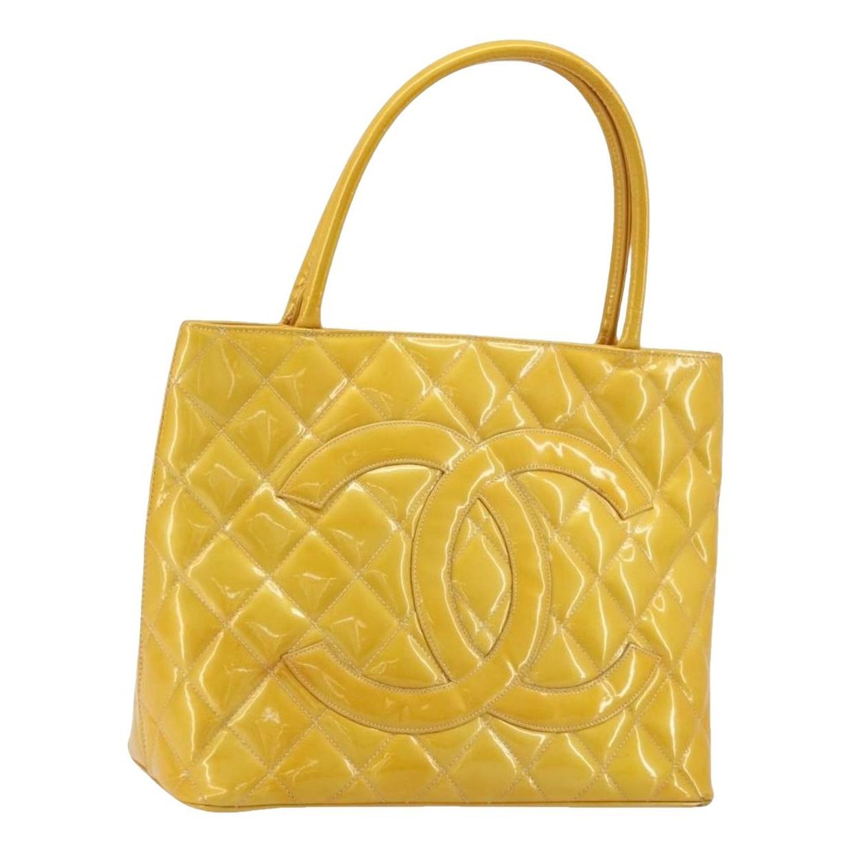Patent leather tote