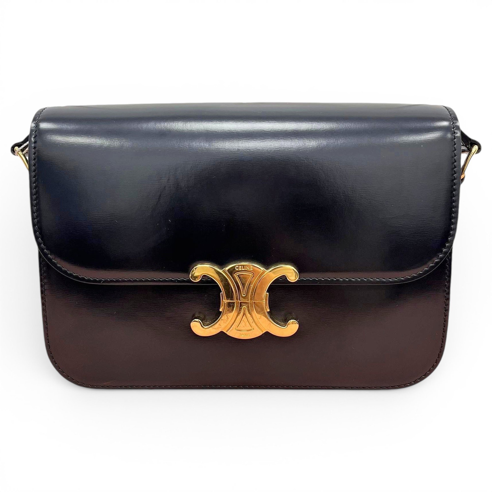 Triomphe leather handbag