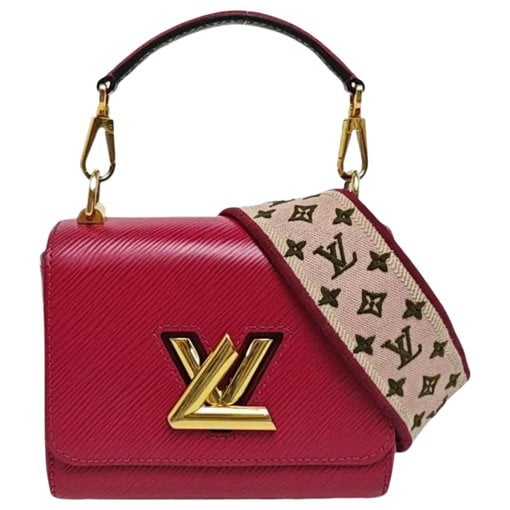 Twist leather handbag