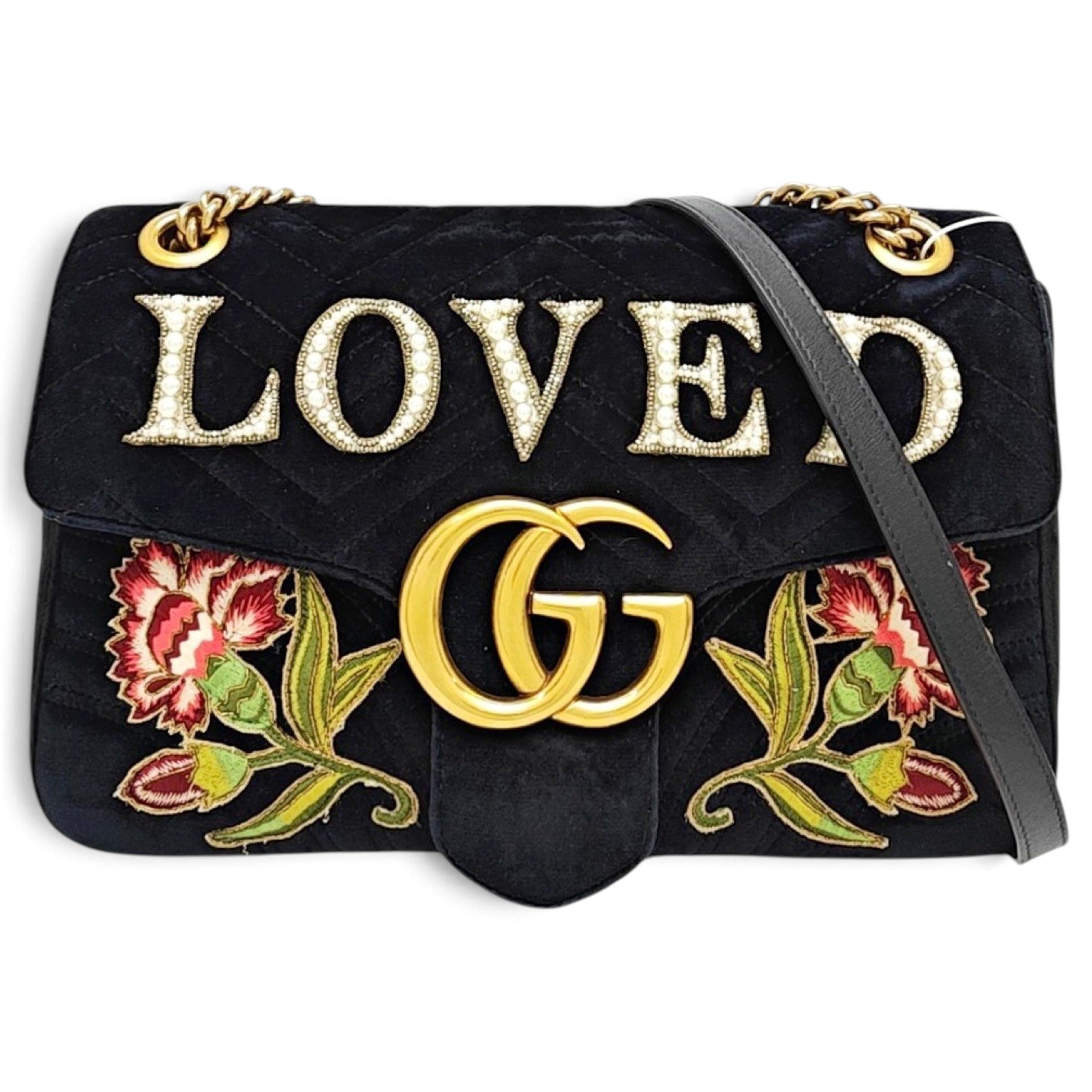 GG Marmont velvet handbag