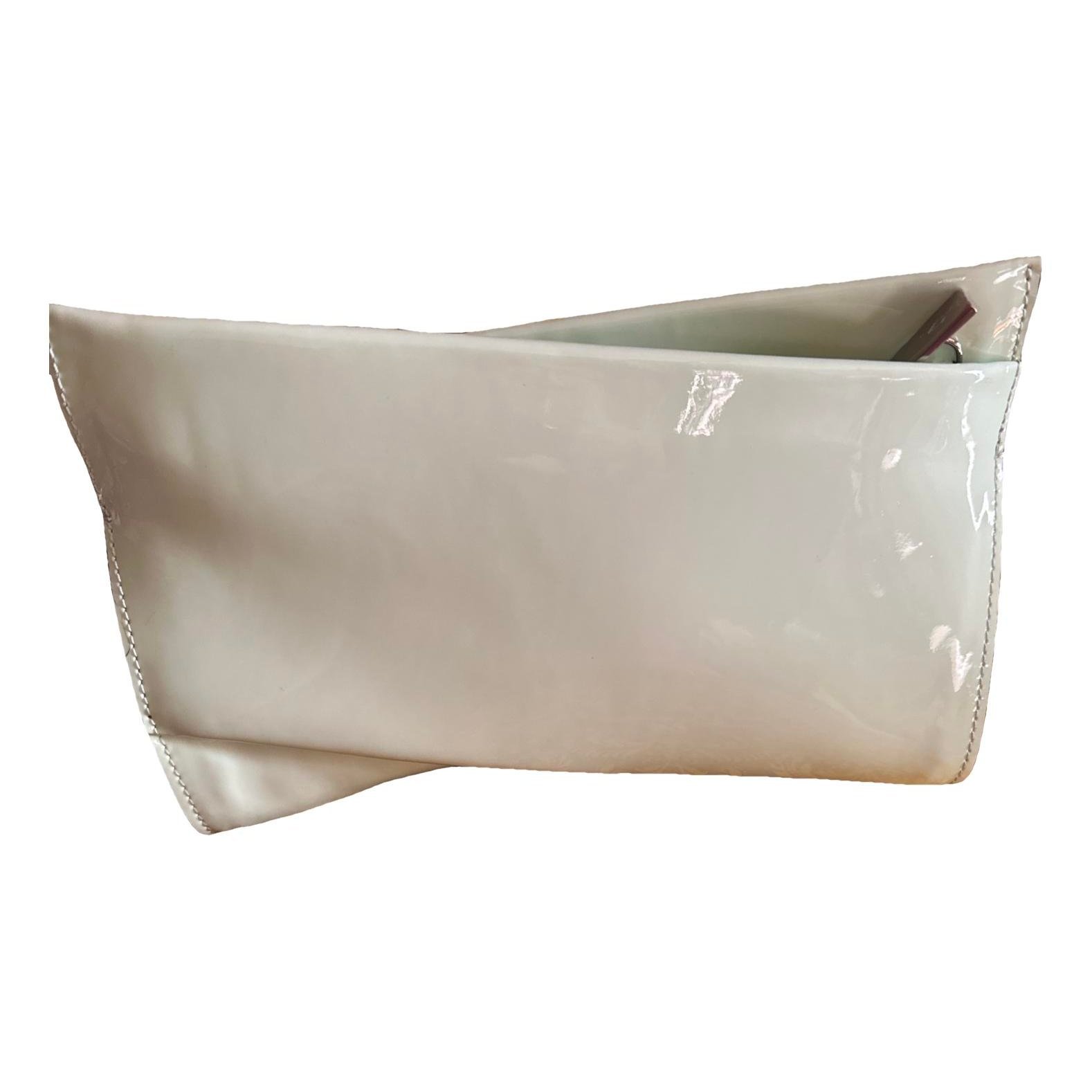 Patent leather clutch bag