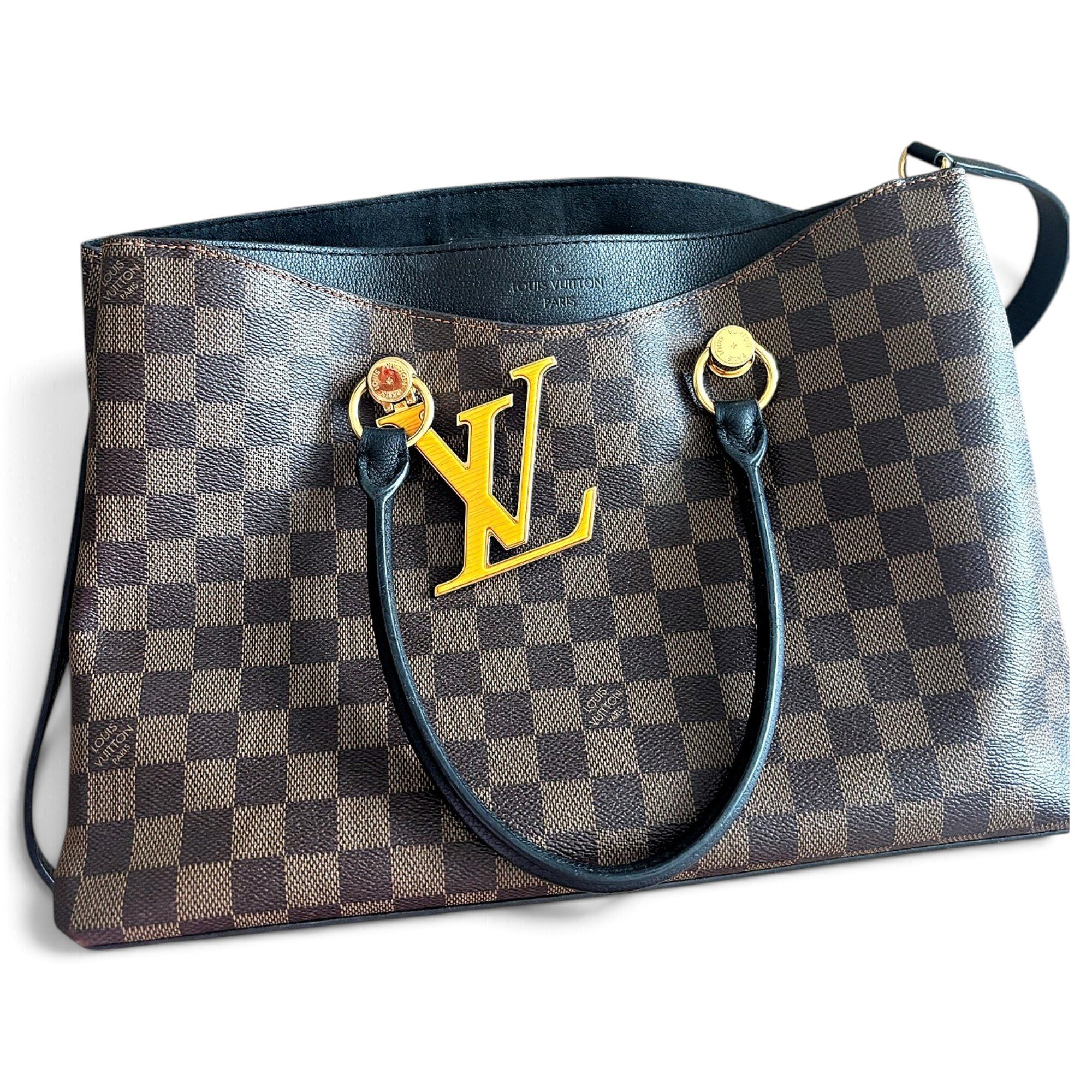 LV Riverside leather tote