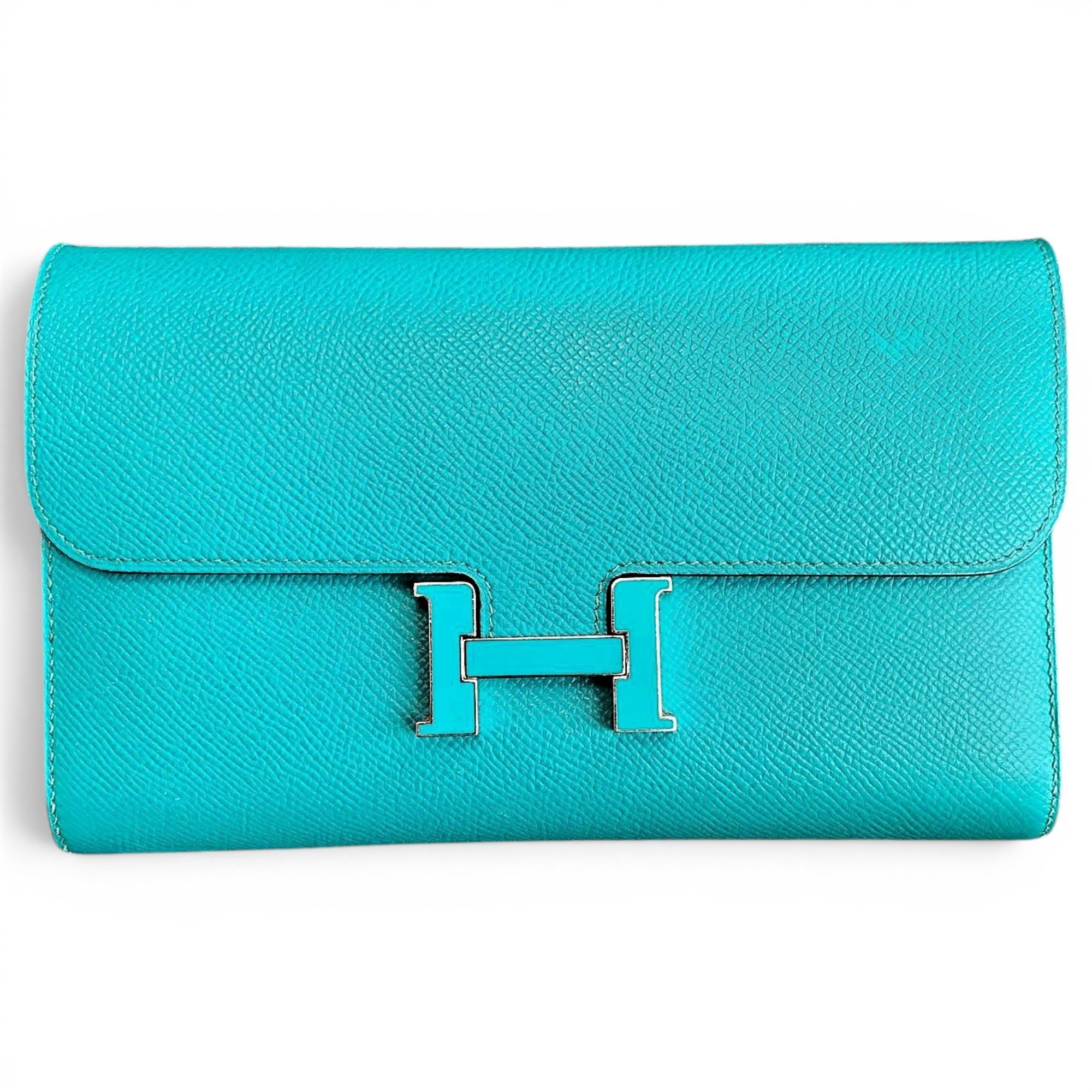 Constance leather clutch bag